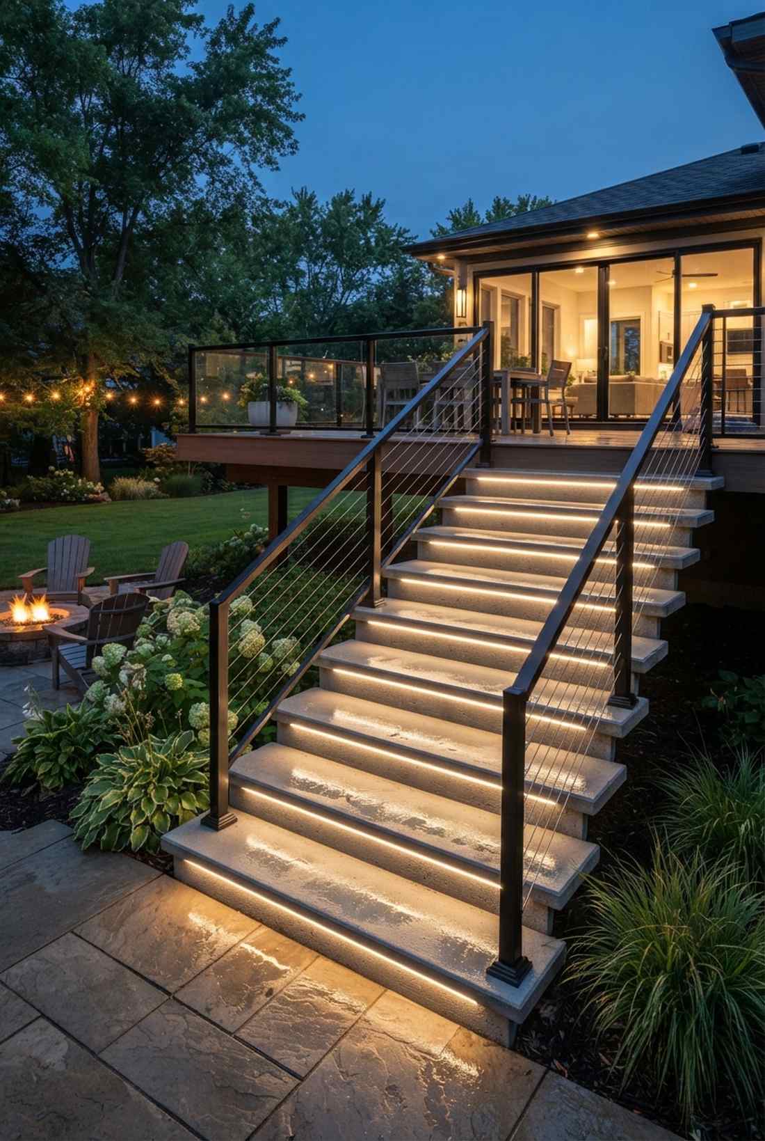 stair tread nose lights