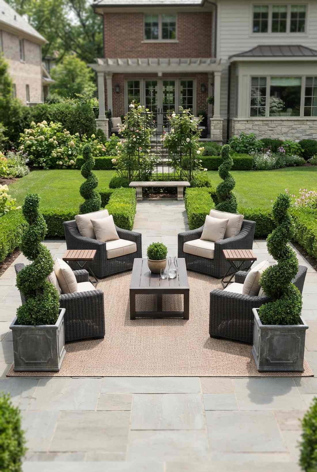 symmetrical formal layout