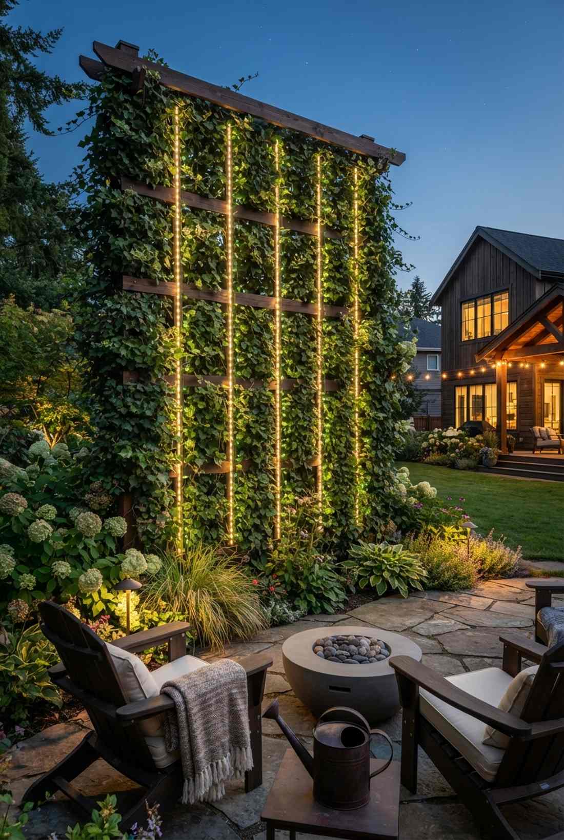 trellis vertical striping
