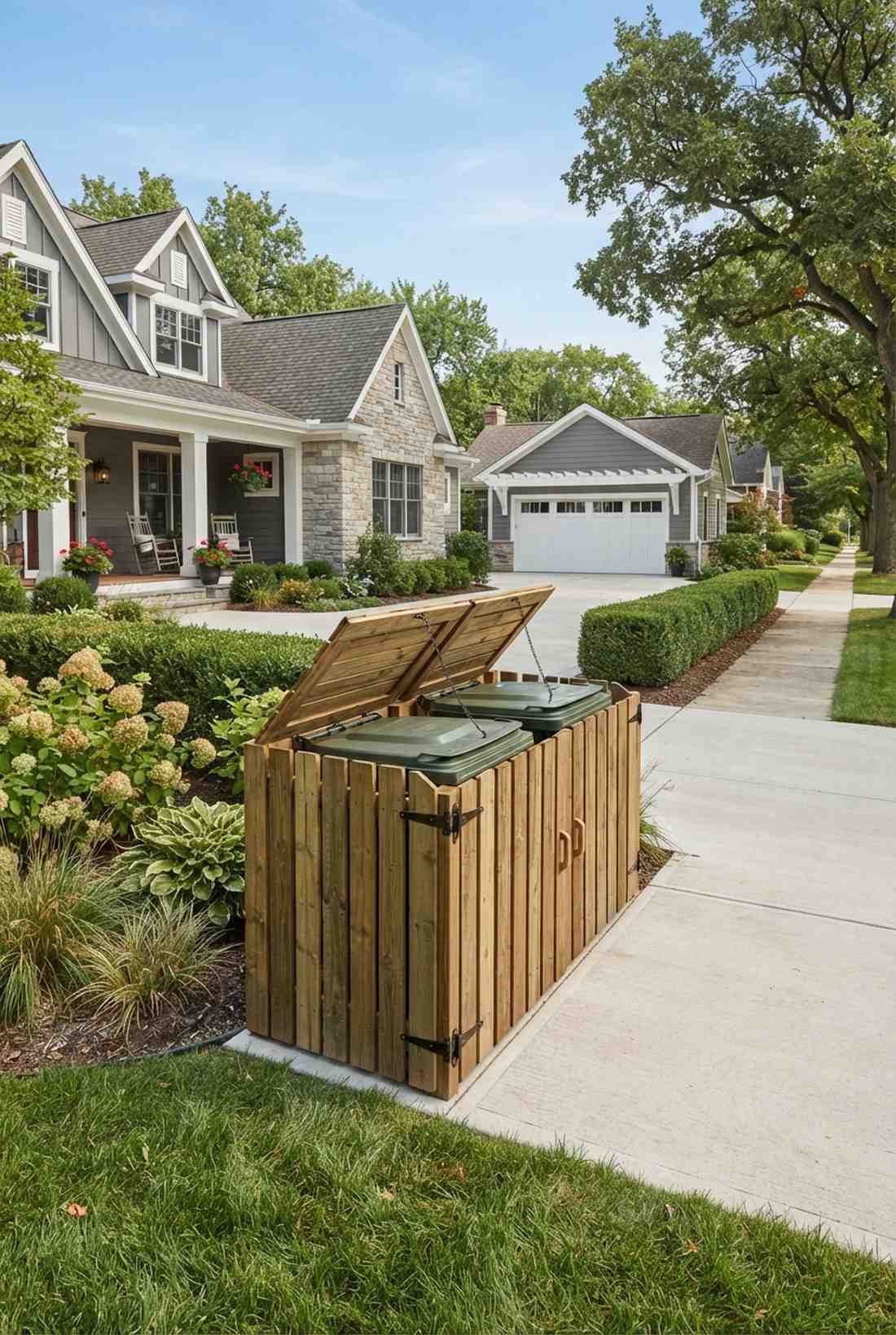 wheelie bin enclosure