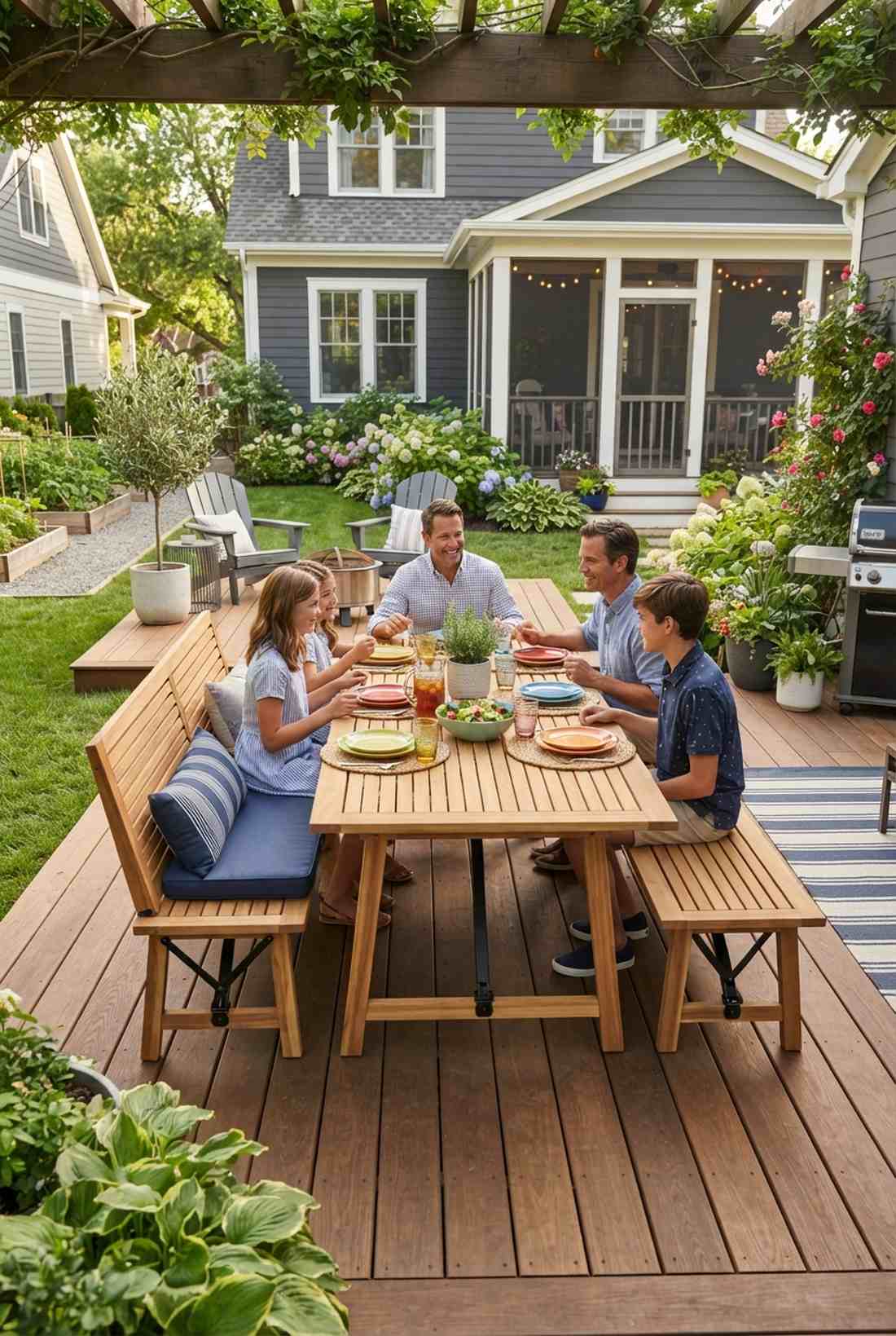 convertible bench to table transformers