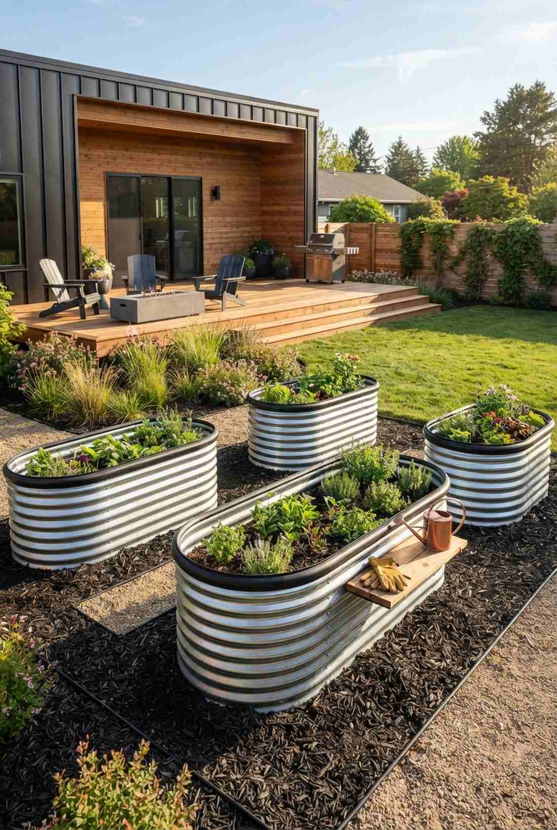 corrugated metal beds