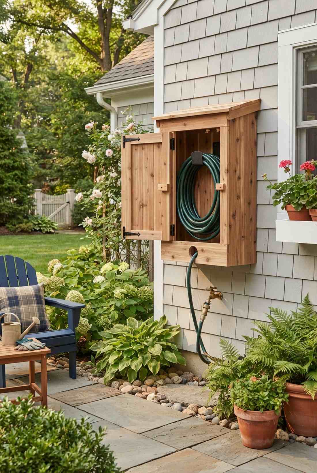 garden hose cabinet