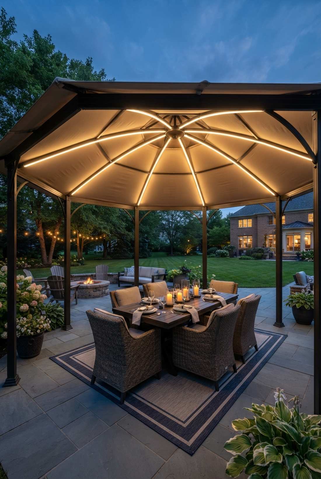 gazebo canopy lighting