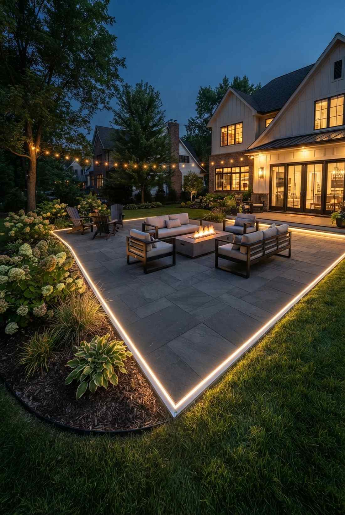 hardscape edge strip lighting