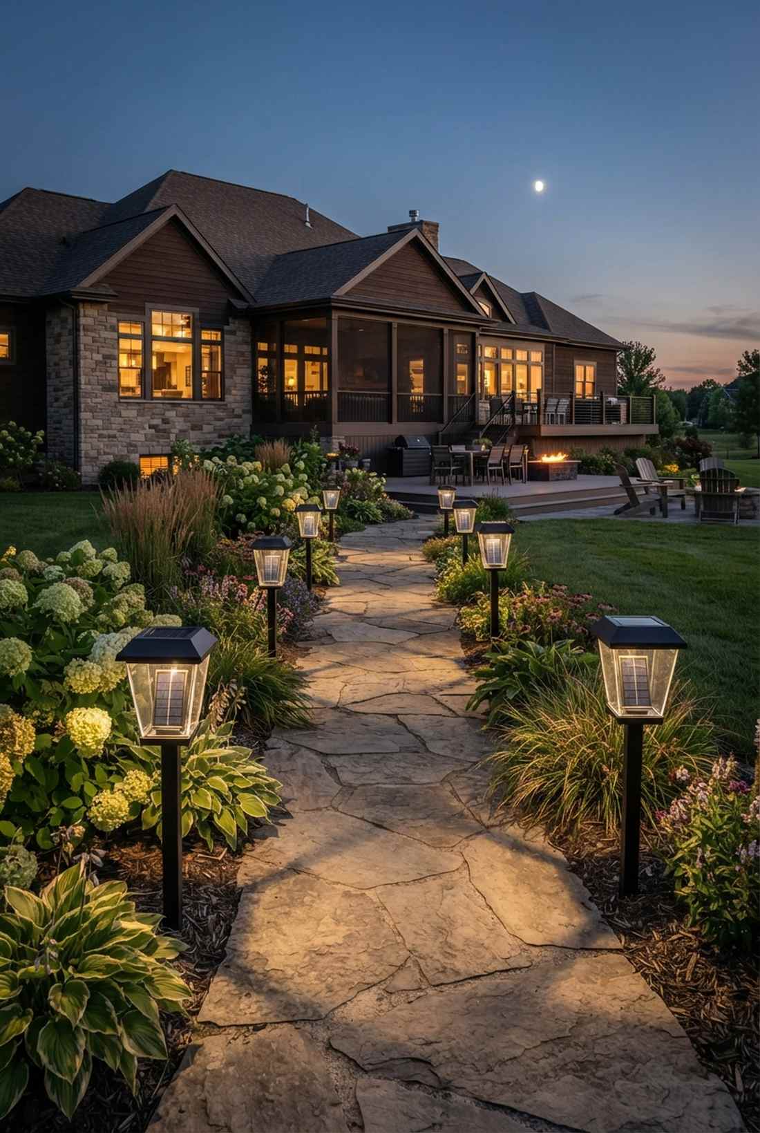 high efficiency solar pathway stakes