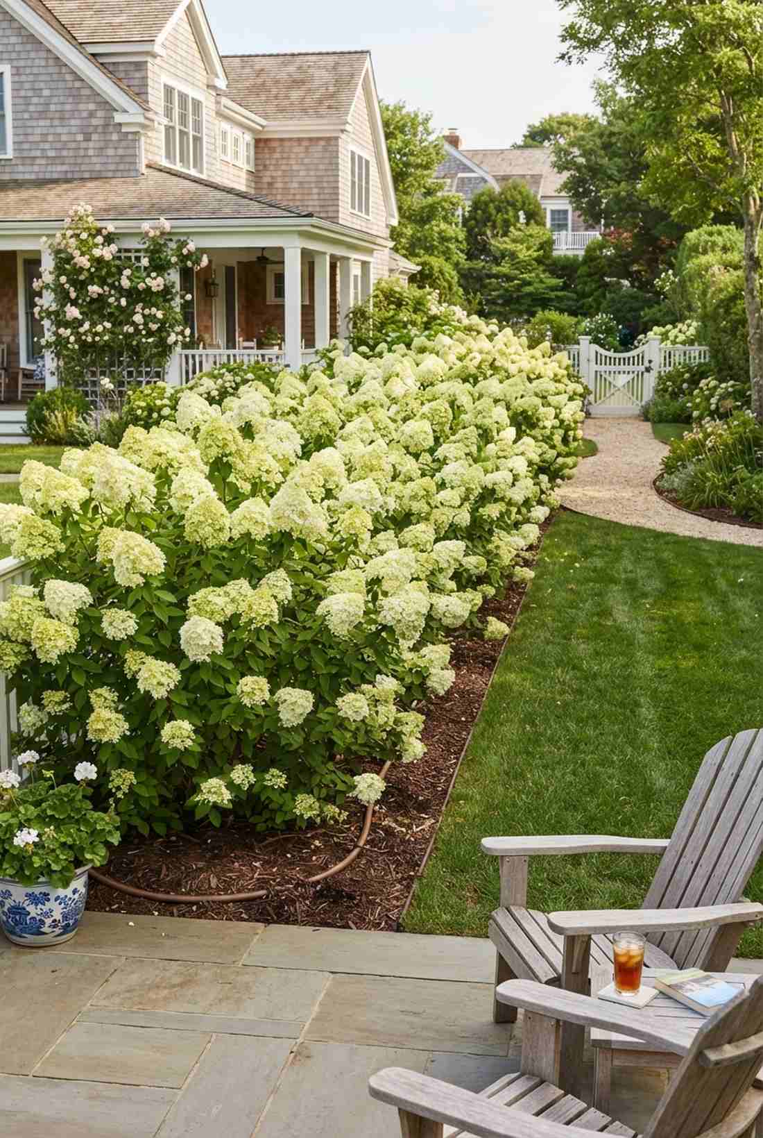 hydrangea border hedges