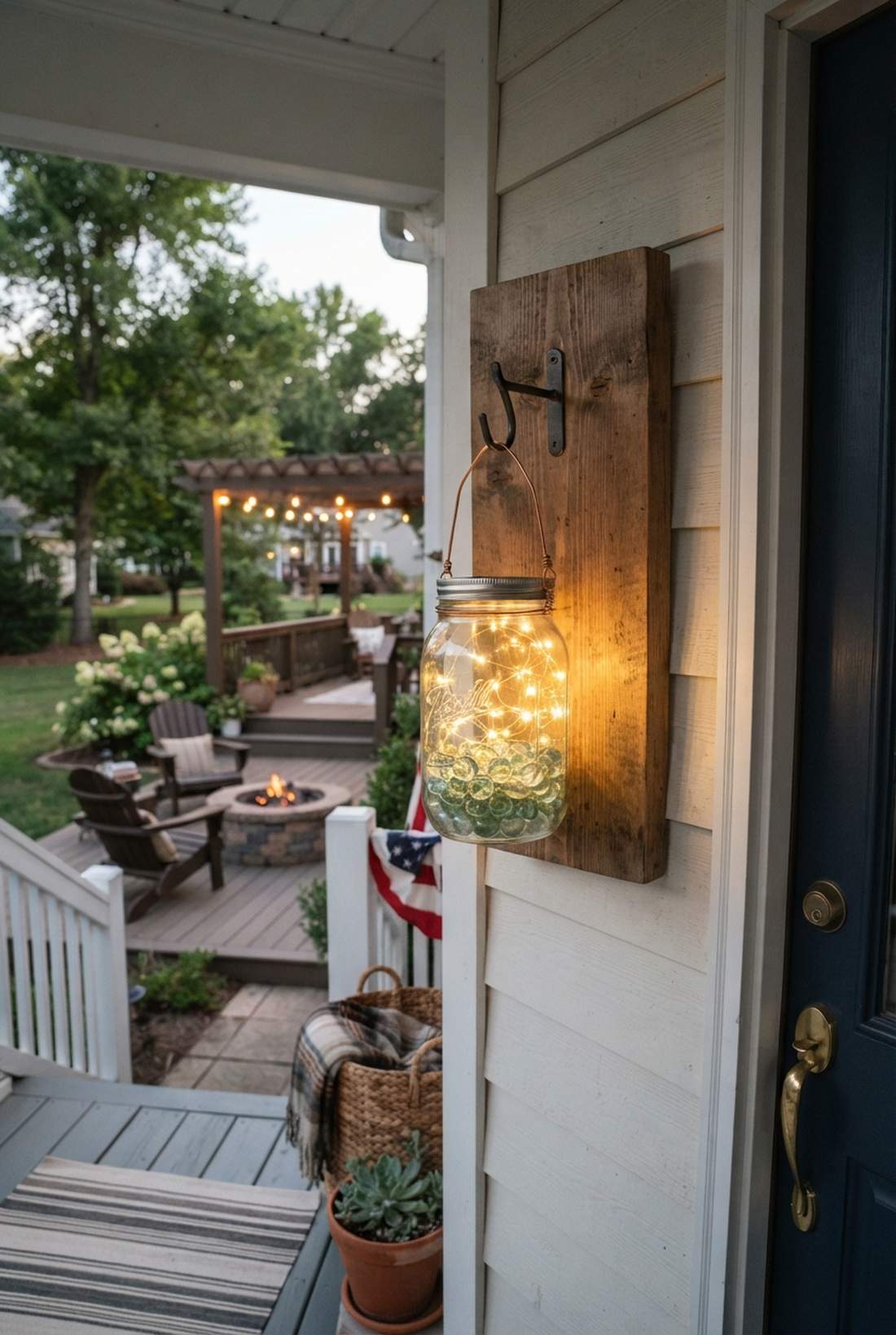 mason jar sconce hanging