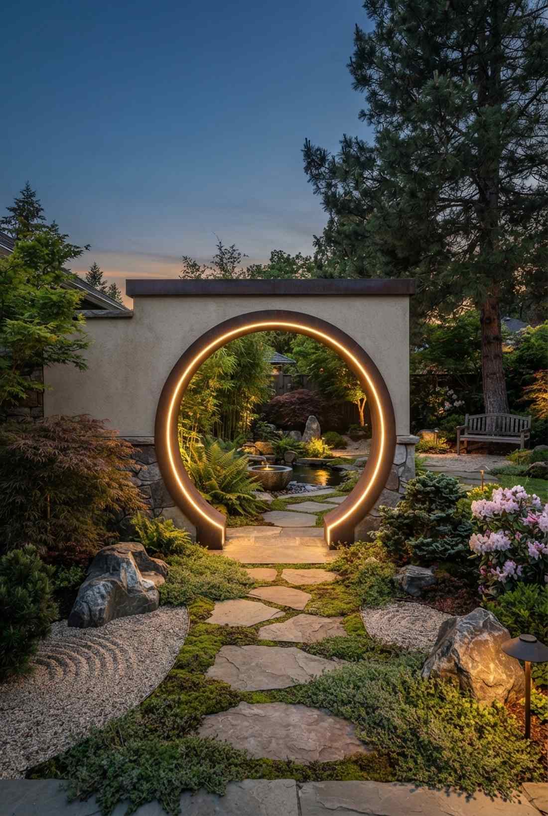 moon gate circular outline