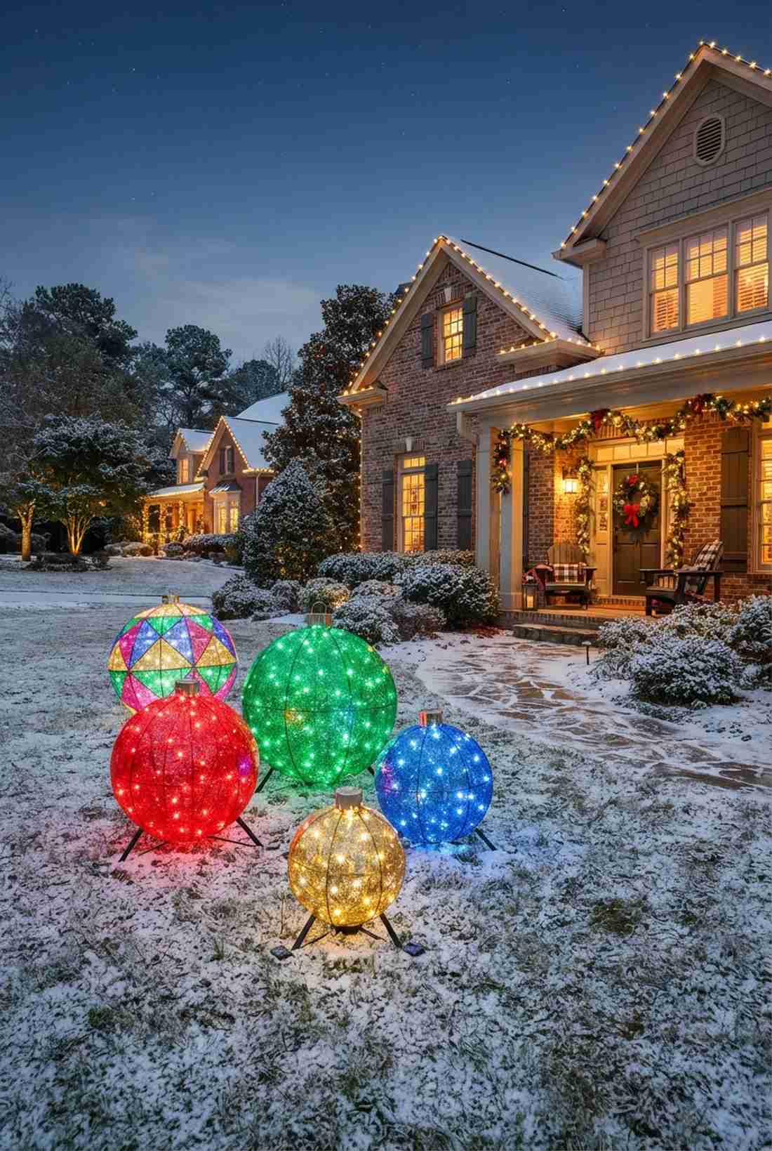 oversized ornament yard displays