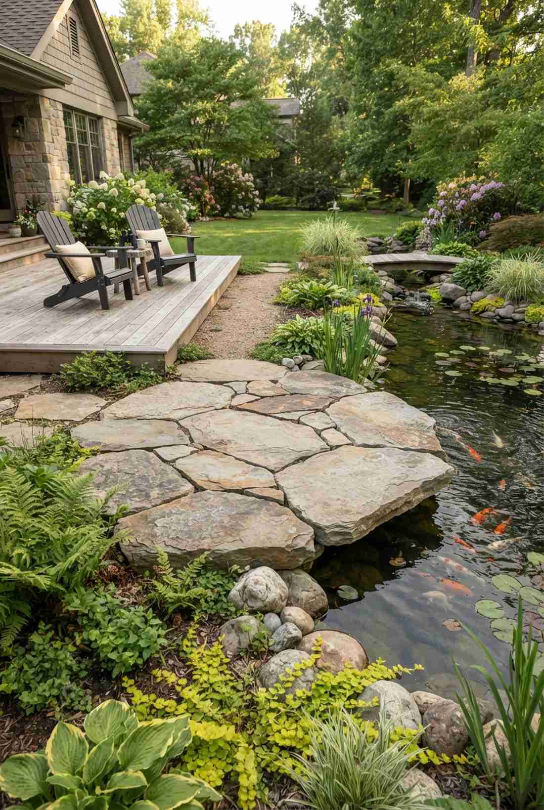 pond viewing platform approach