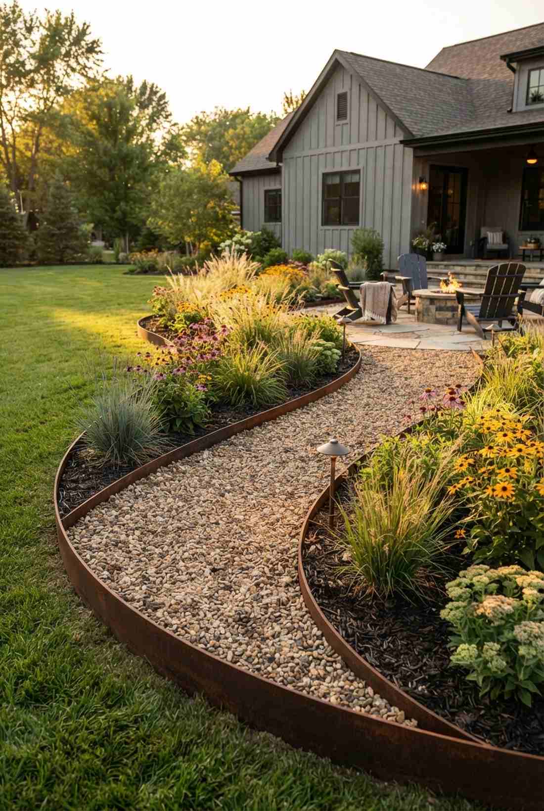 steel edging detail