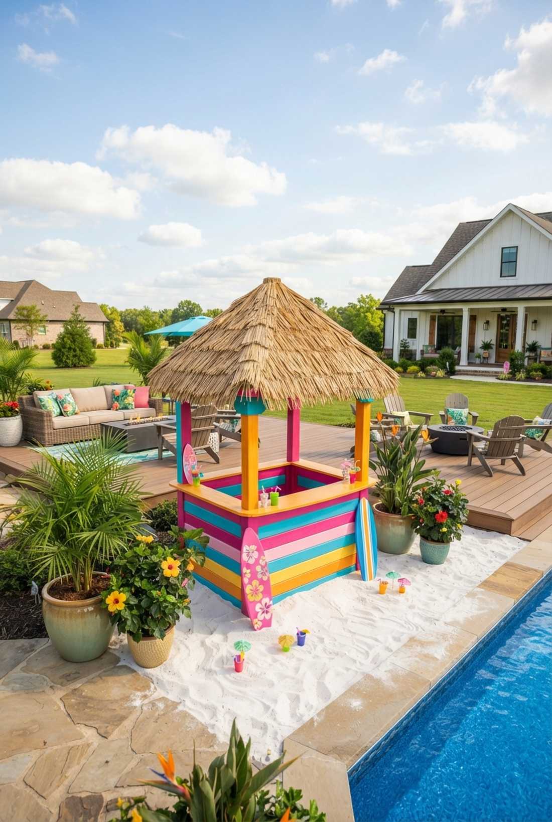 summer beach cabana