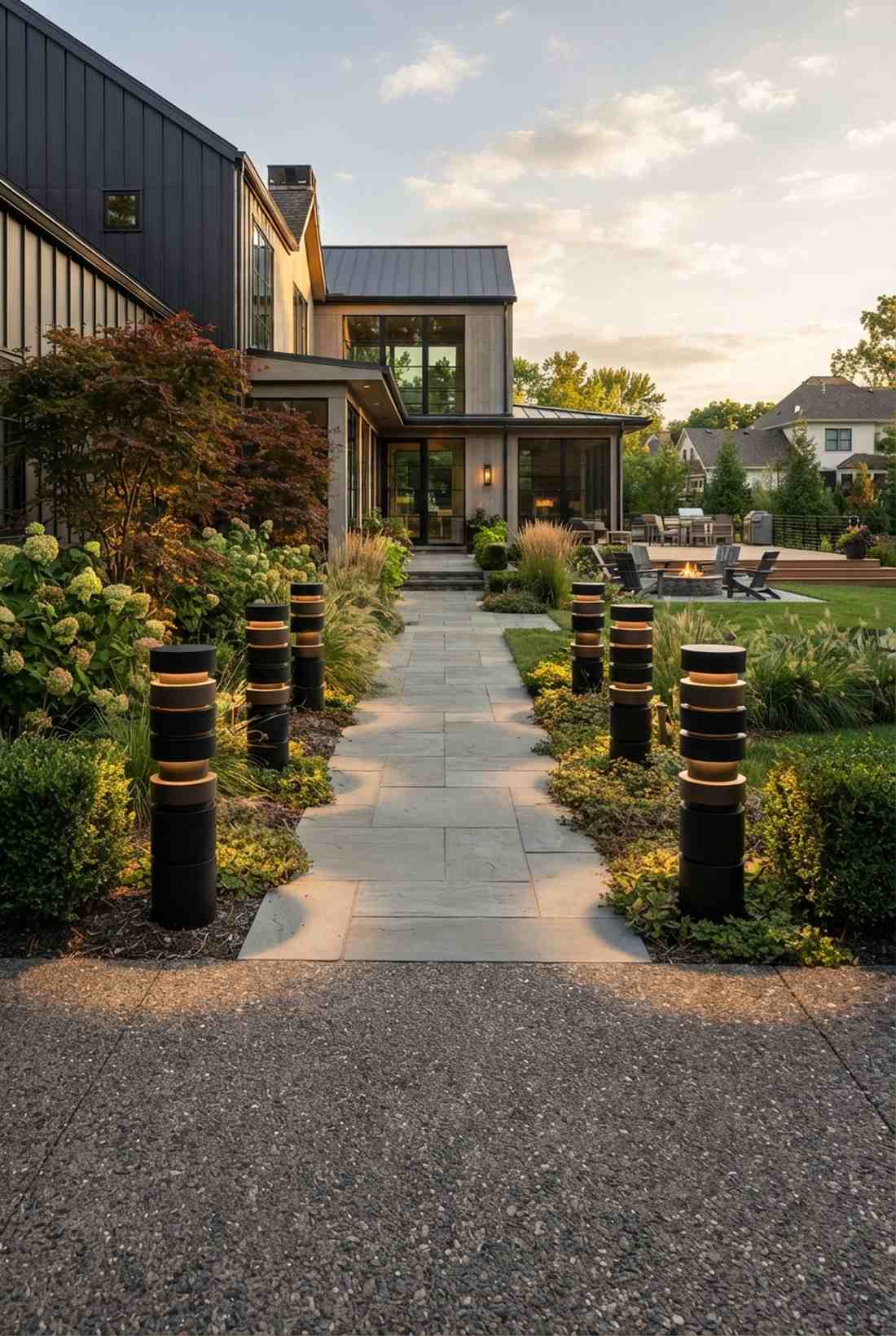 tiered multi level bollard posts
