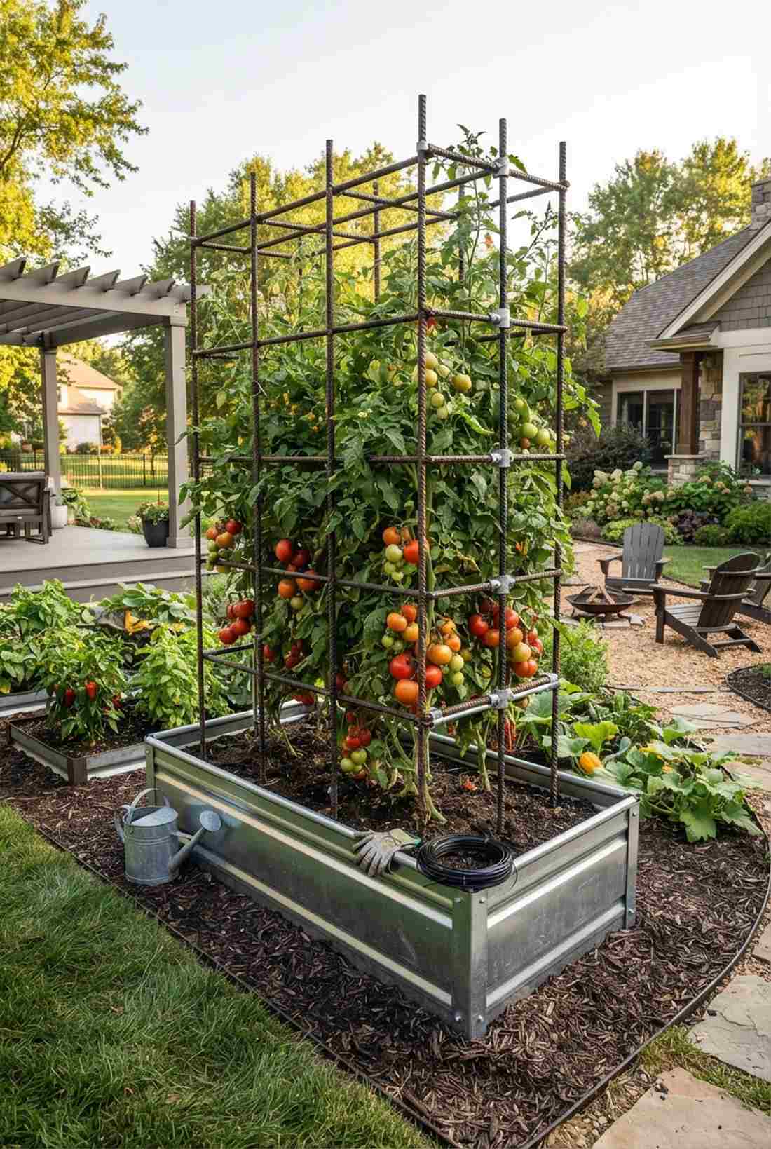 welded rebar trellis