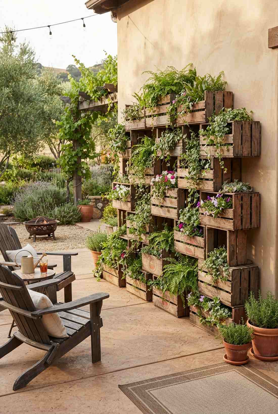 wooden crate stack