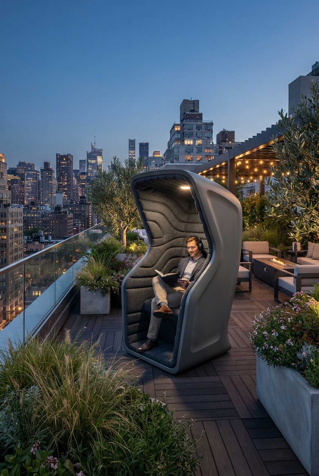 acoustic privacy pod seating
