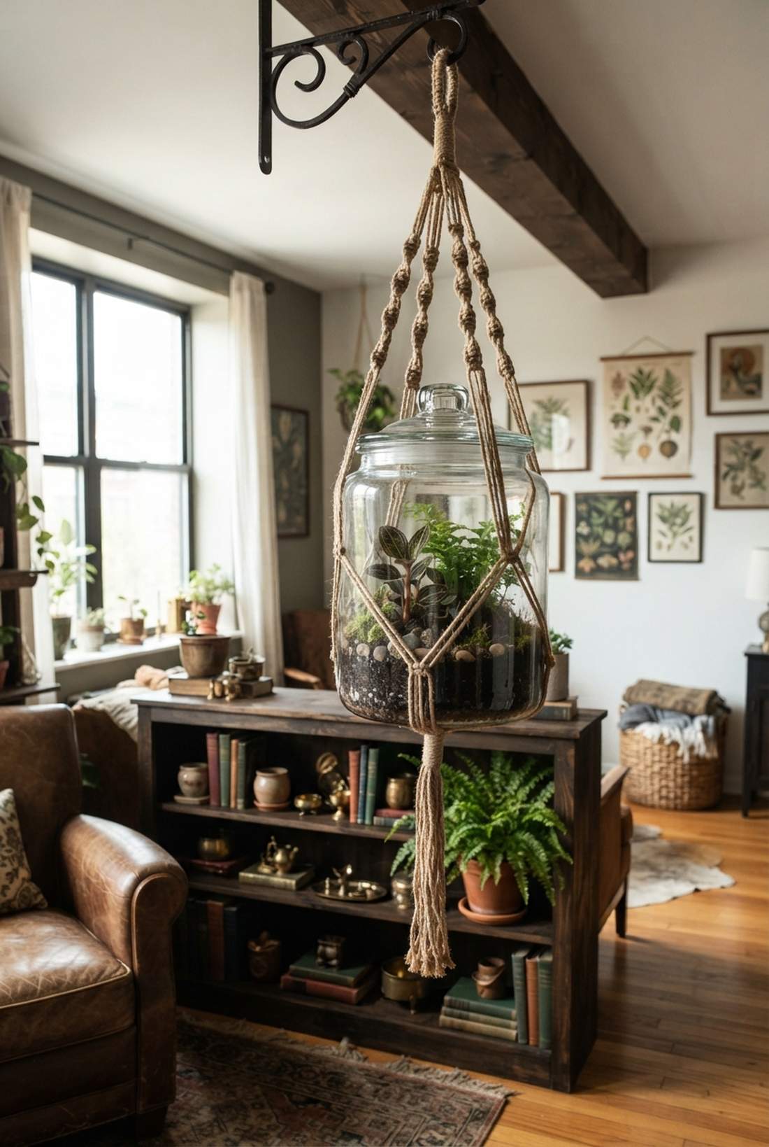 apothecary jar planter
