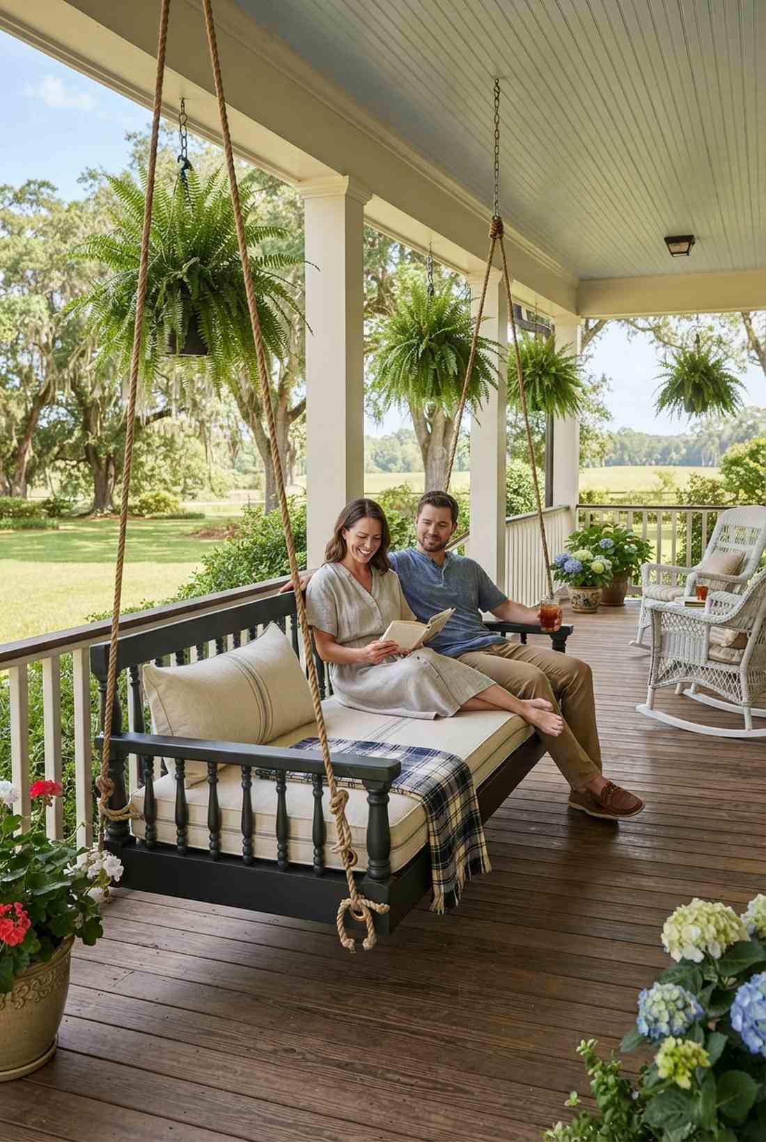 bench swing elongated seat pads
