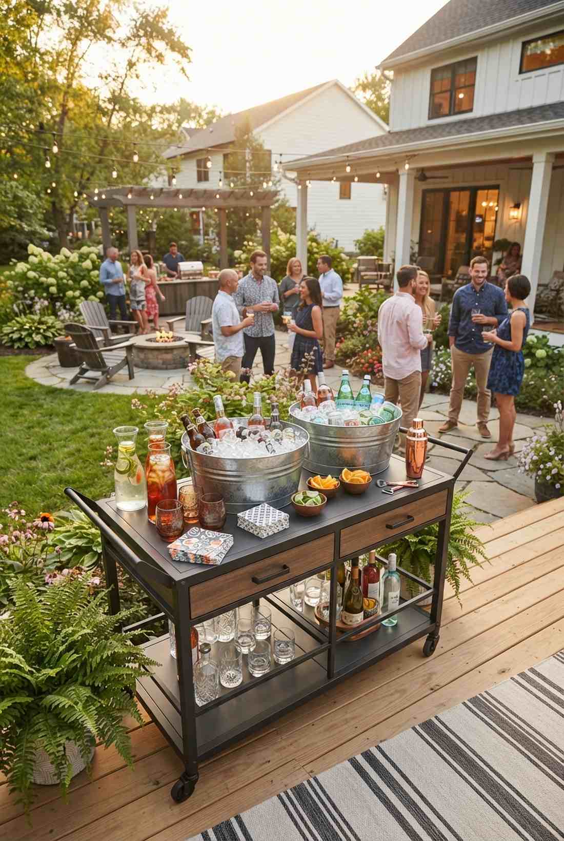 beverage service bar station
