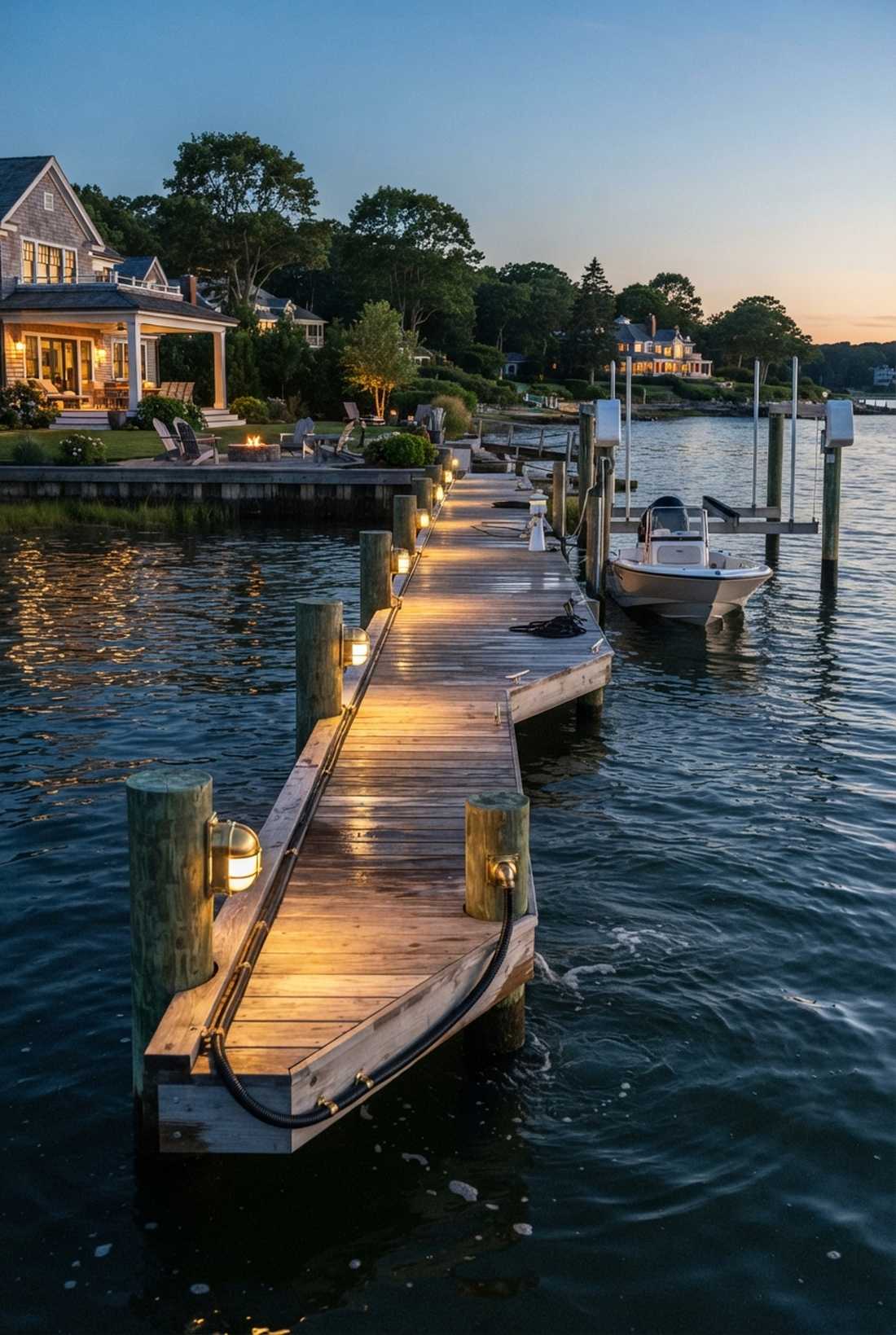 floating dock pathway lights