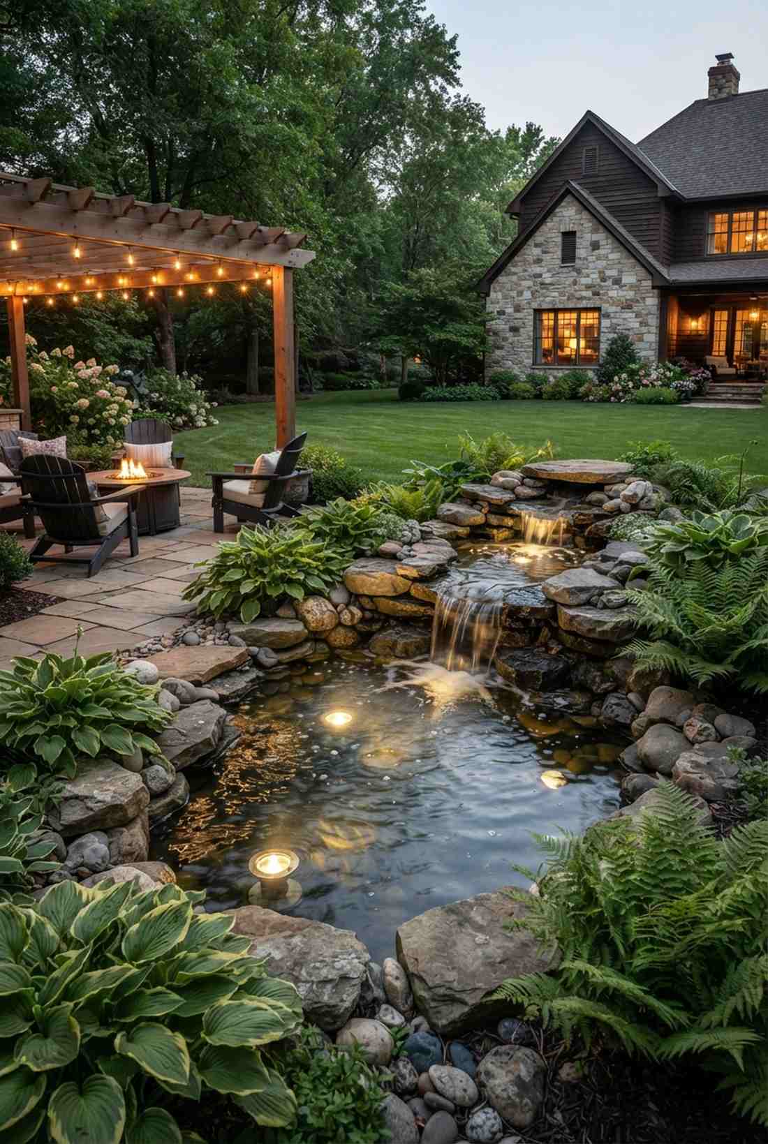 fountain and water feature lighting