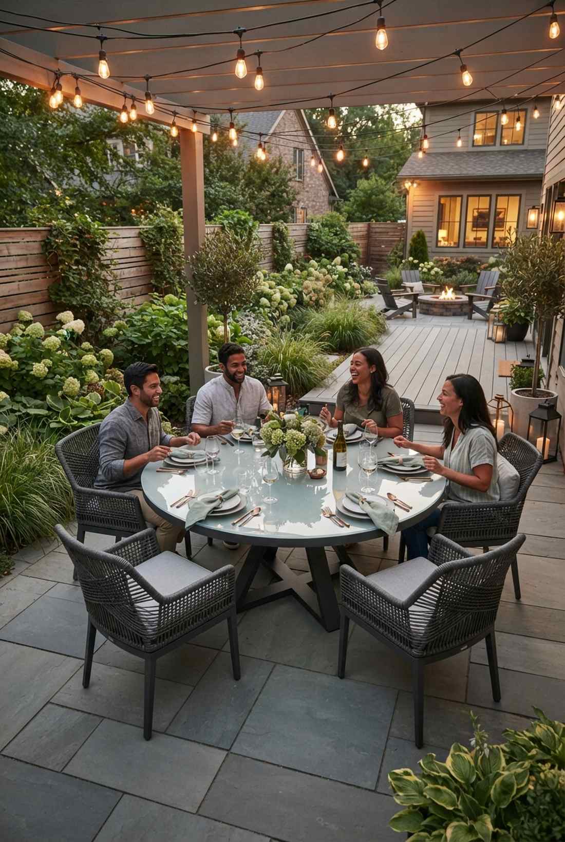 glass top aluminum dining table