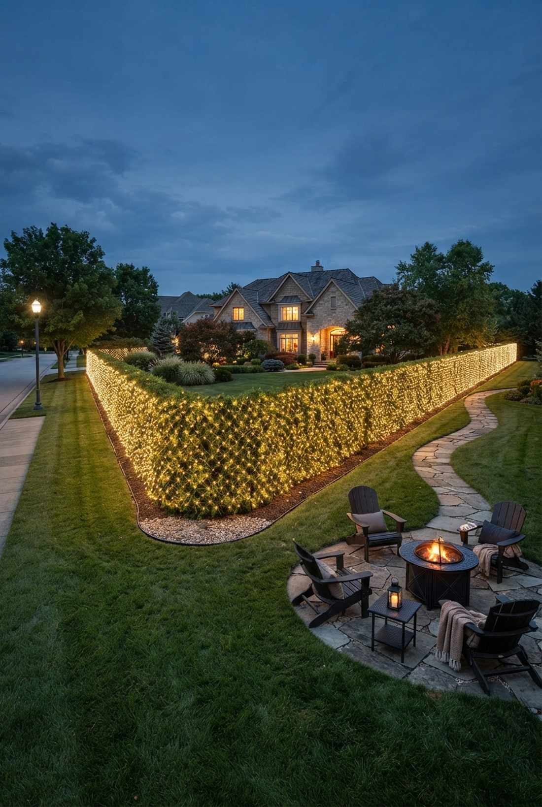 hedge row continuous glow