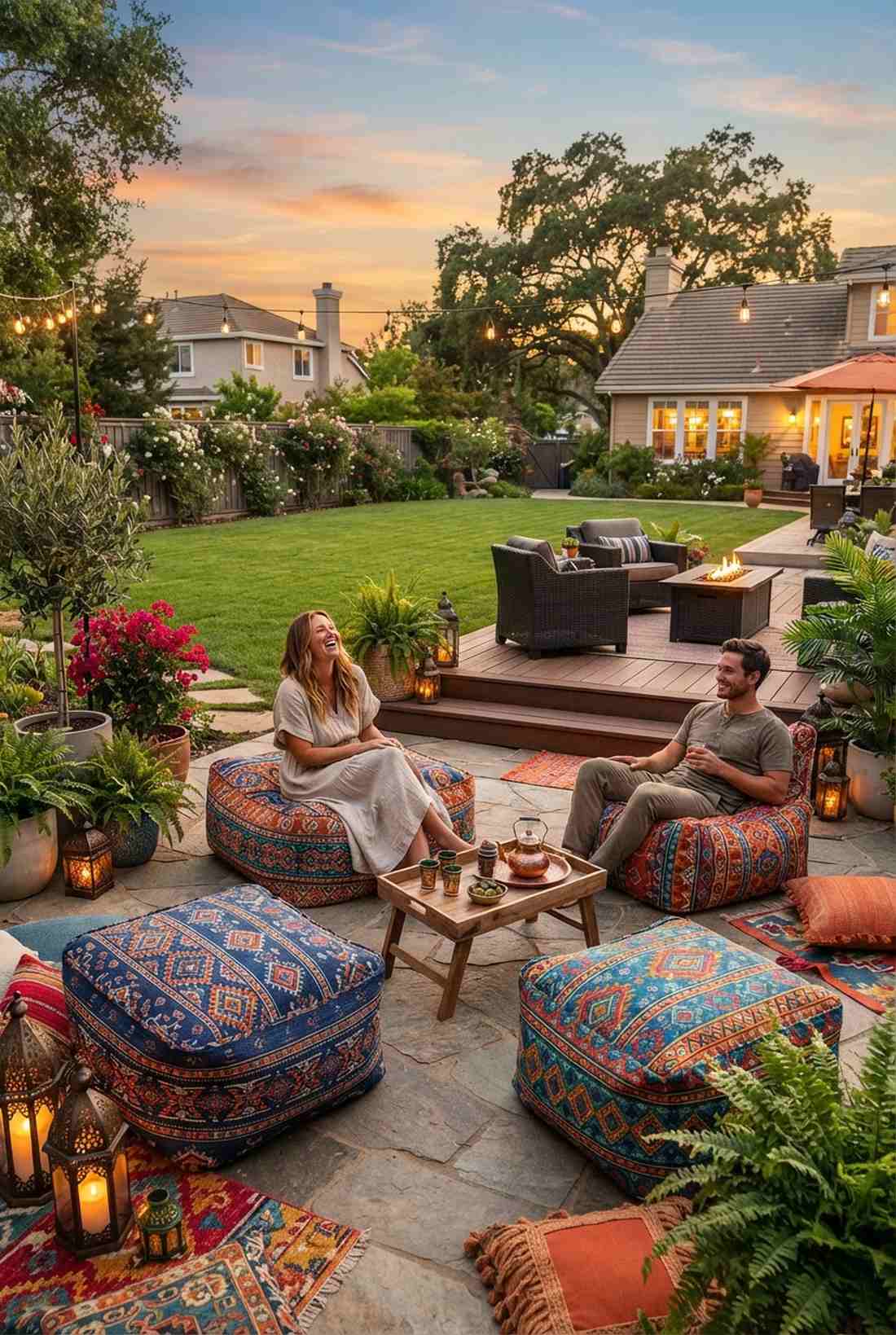 outdoor poufs