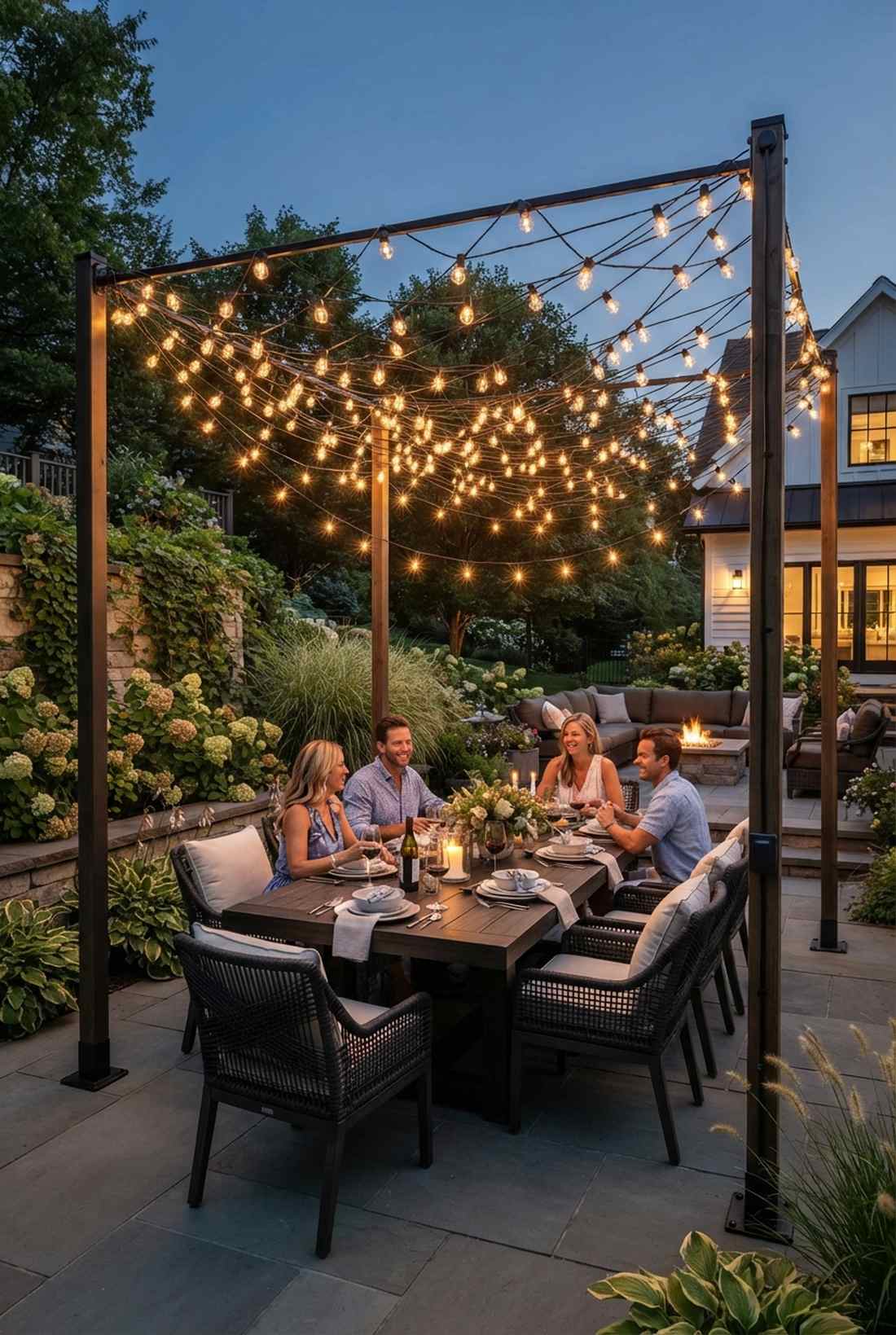 overhead dining canopy