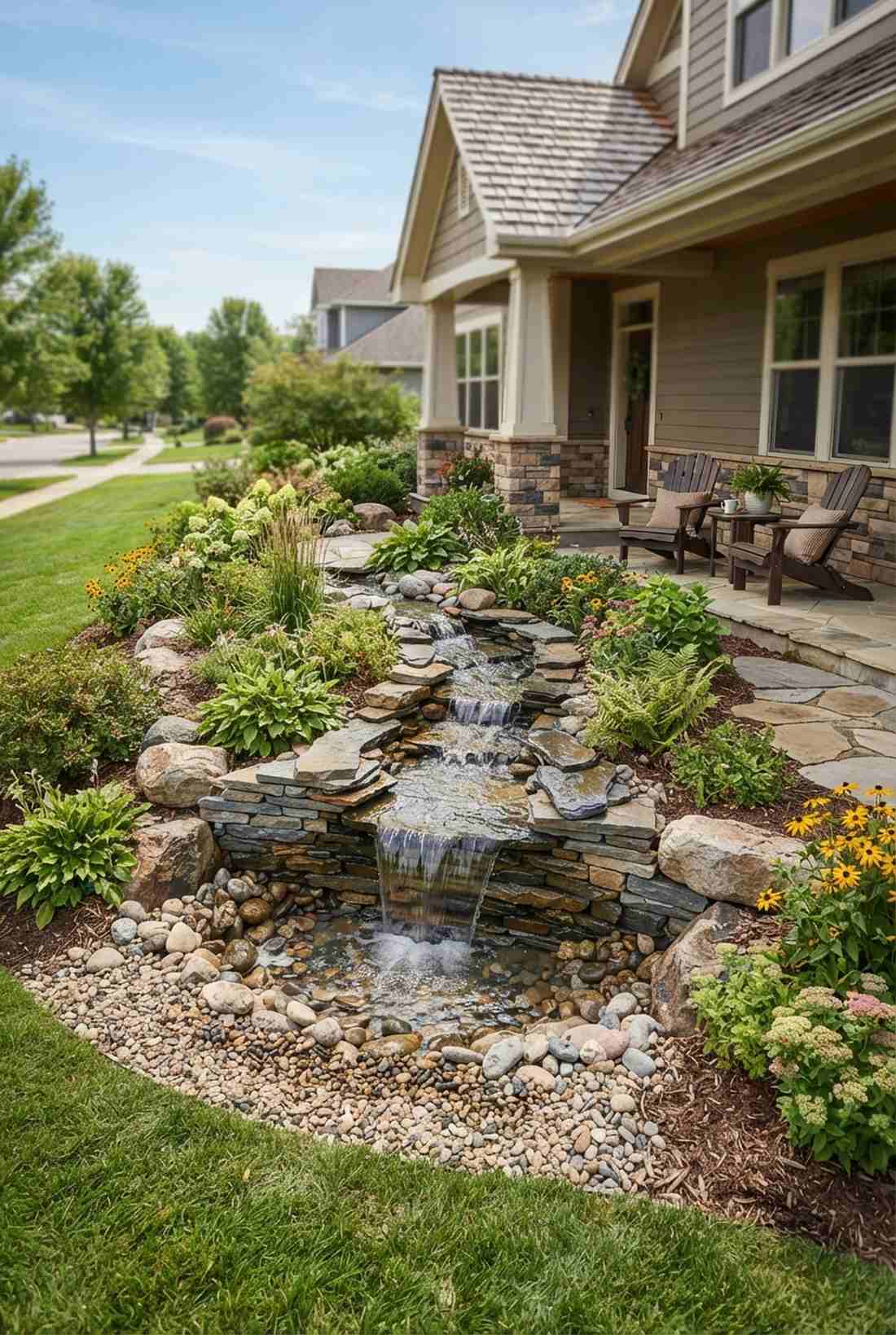 pondless waterfall feature