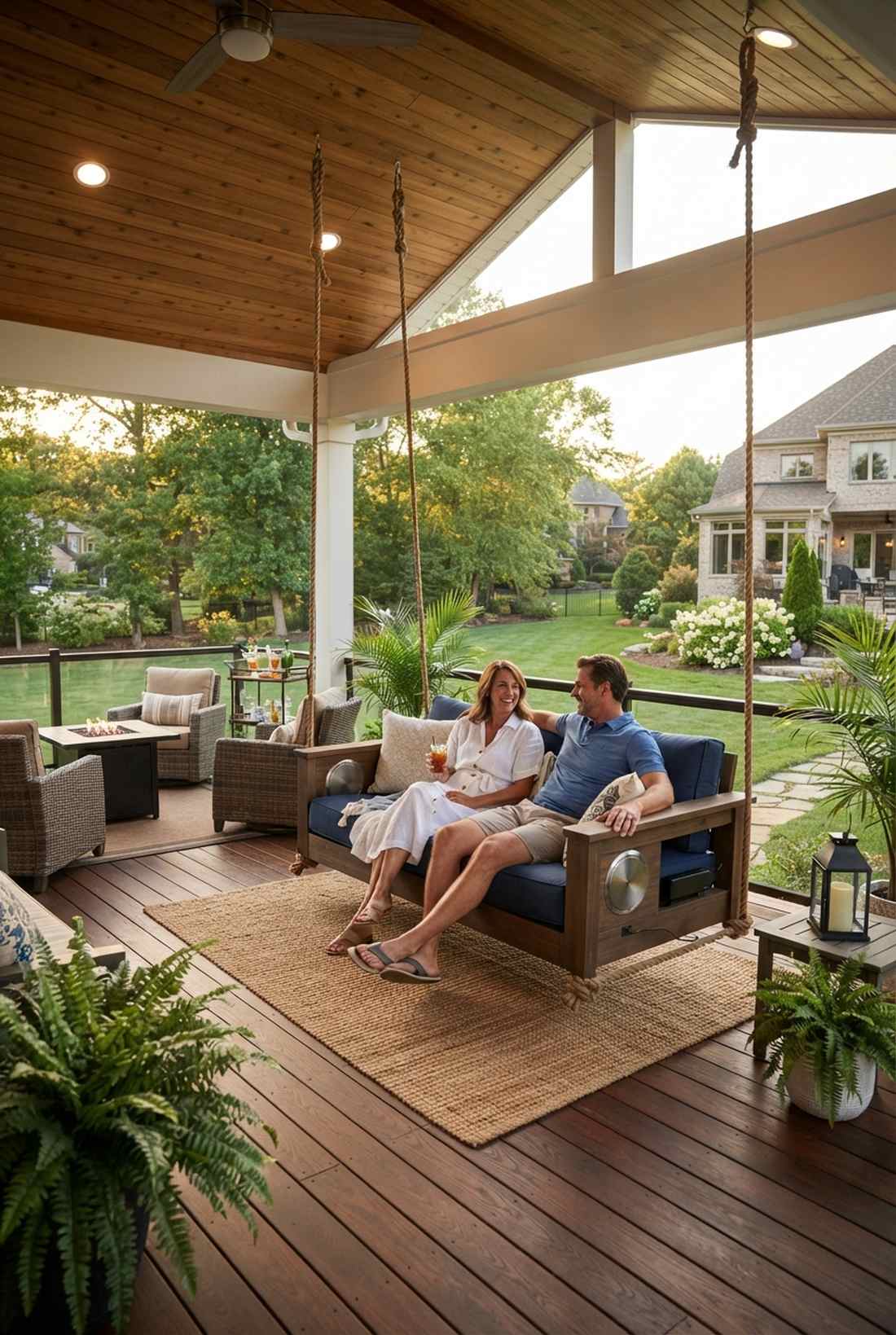 porch swing with built in speakers