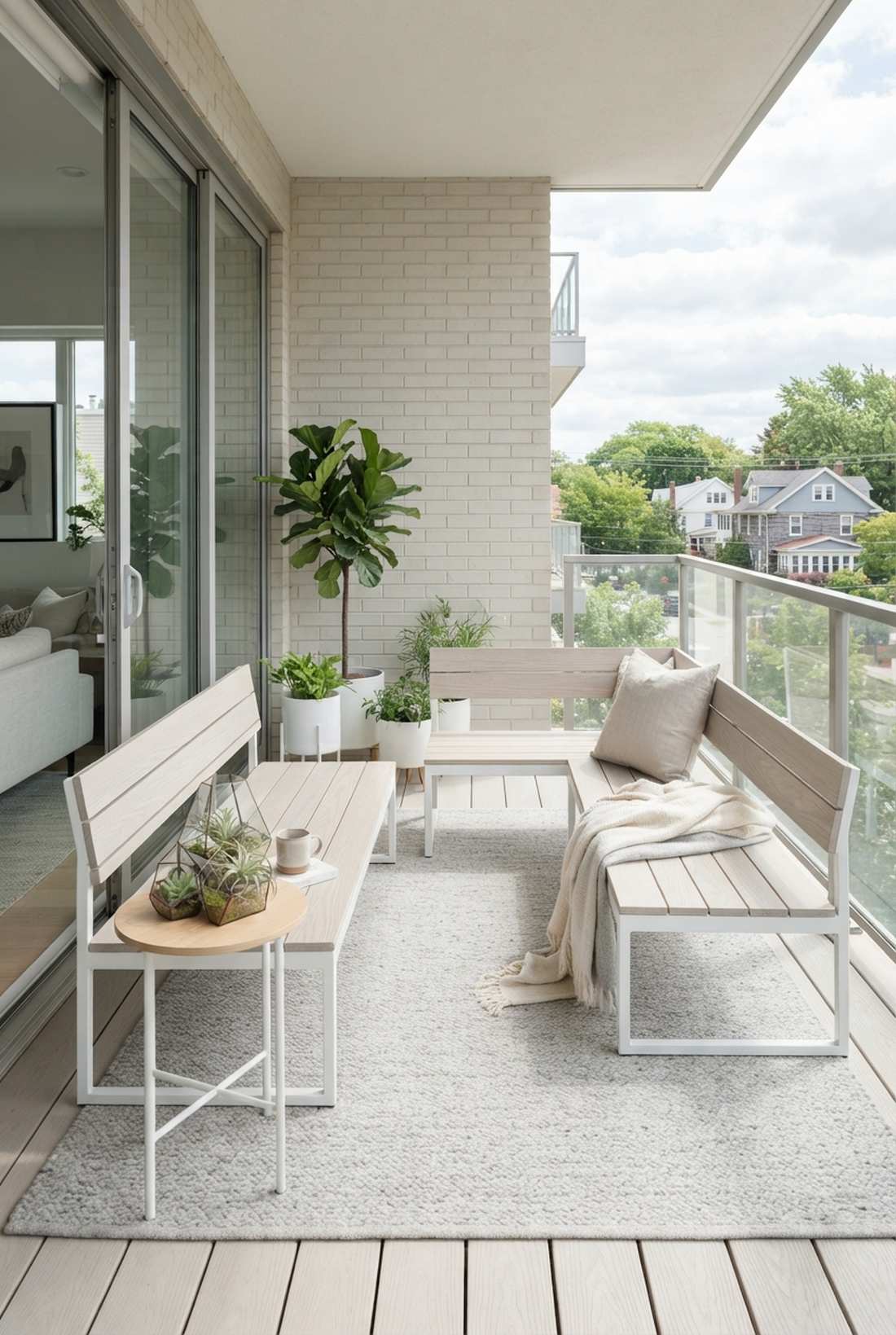 scandinavian minimalist benches