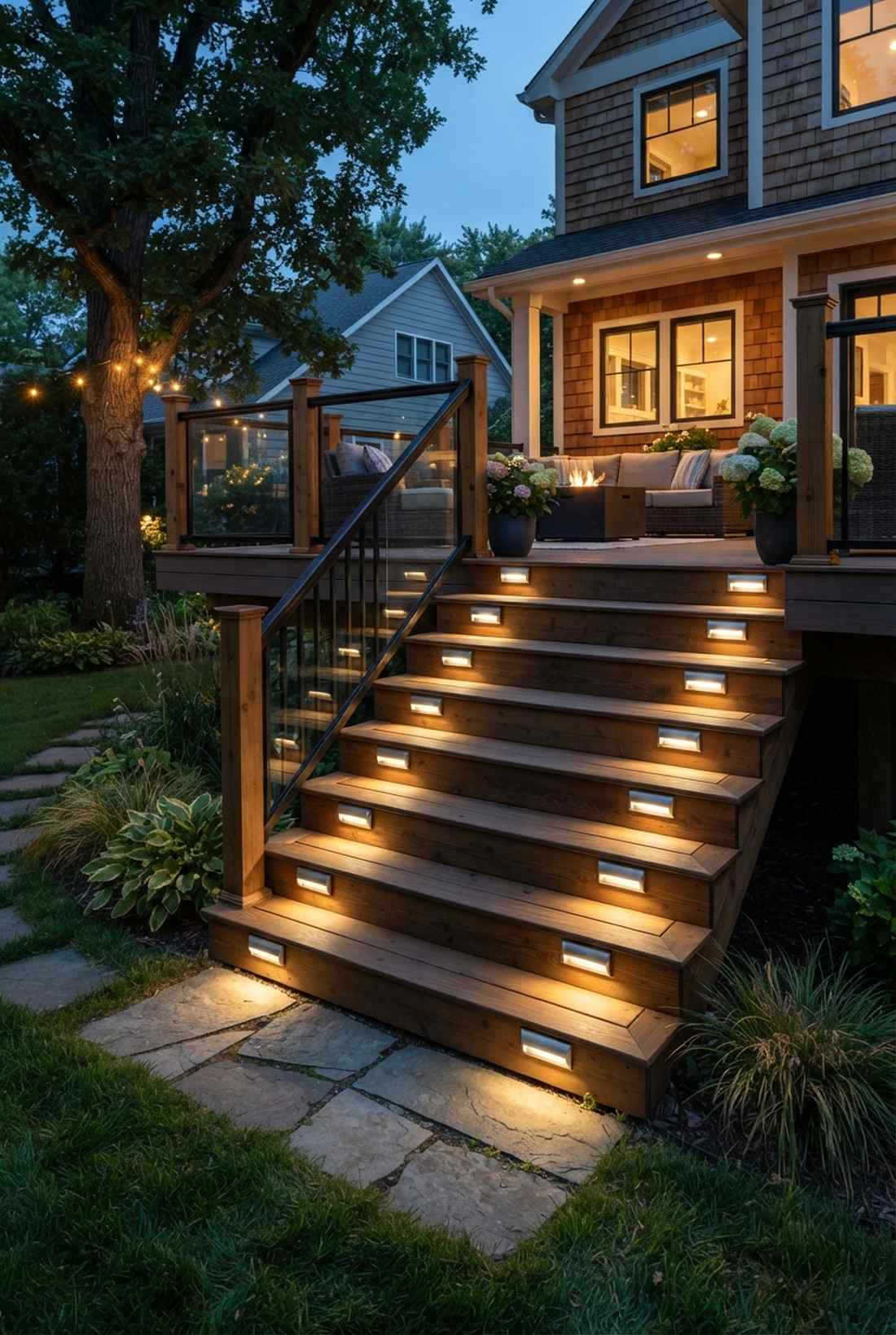 stair tread safety lights