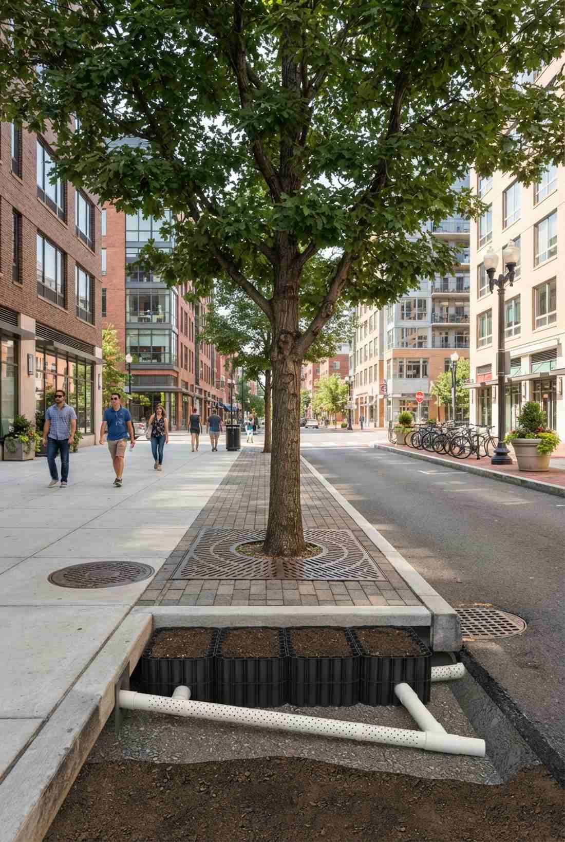 stormwater tree trenches