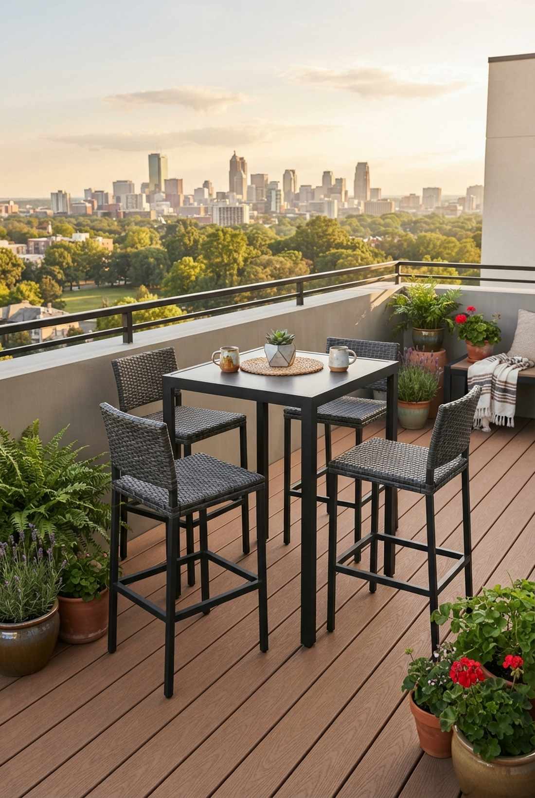 vertical bar height seating