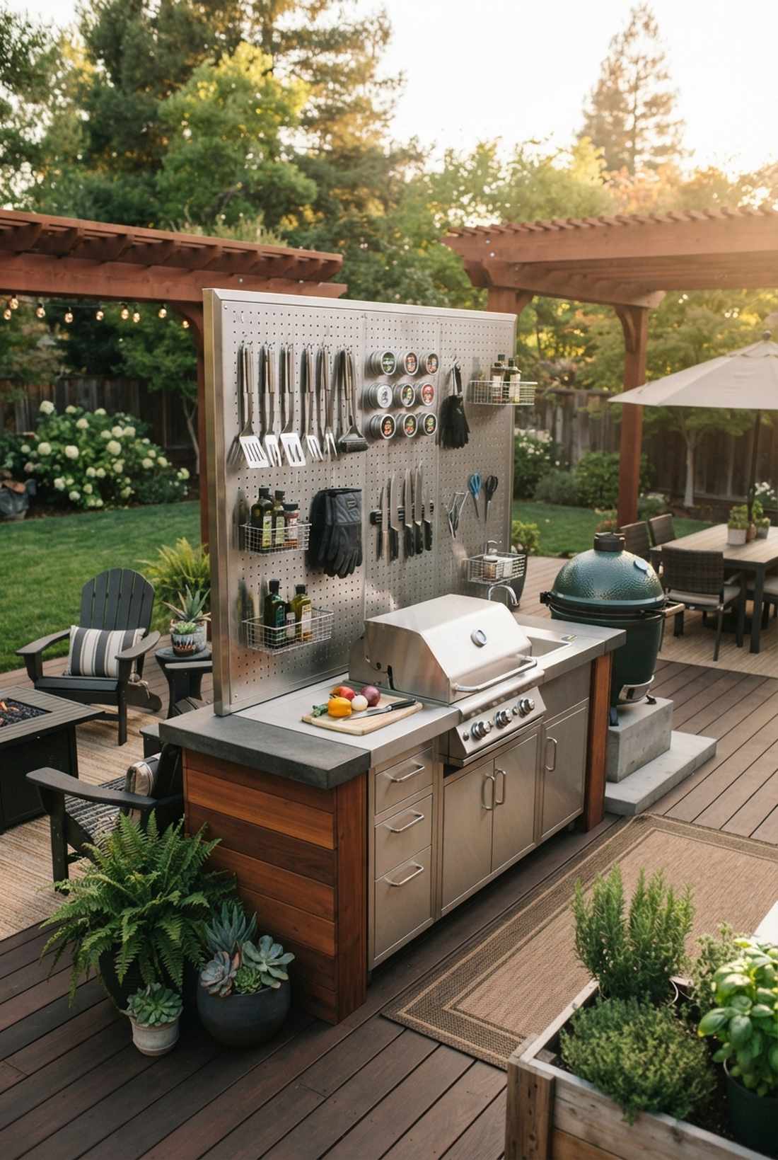 vertical storage compact kitchen