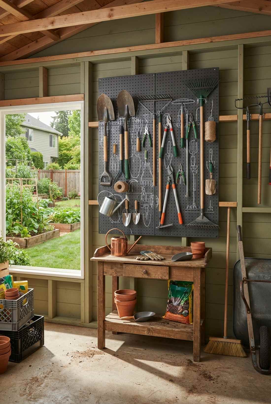 vertical tool rack