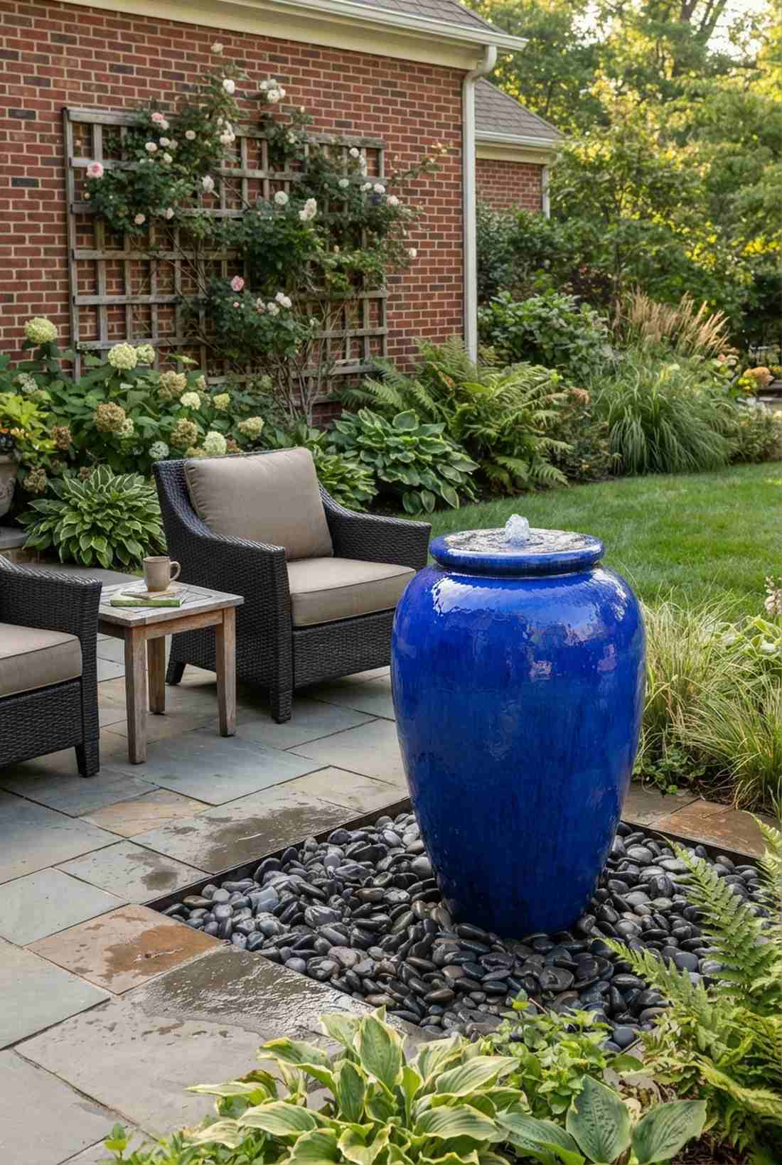 bubbling urn fountain
