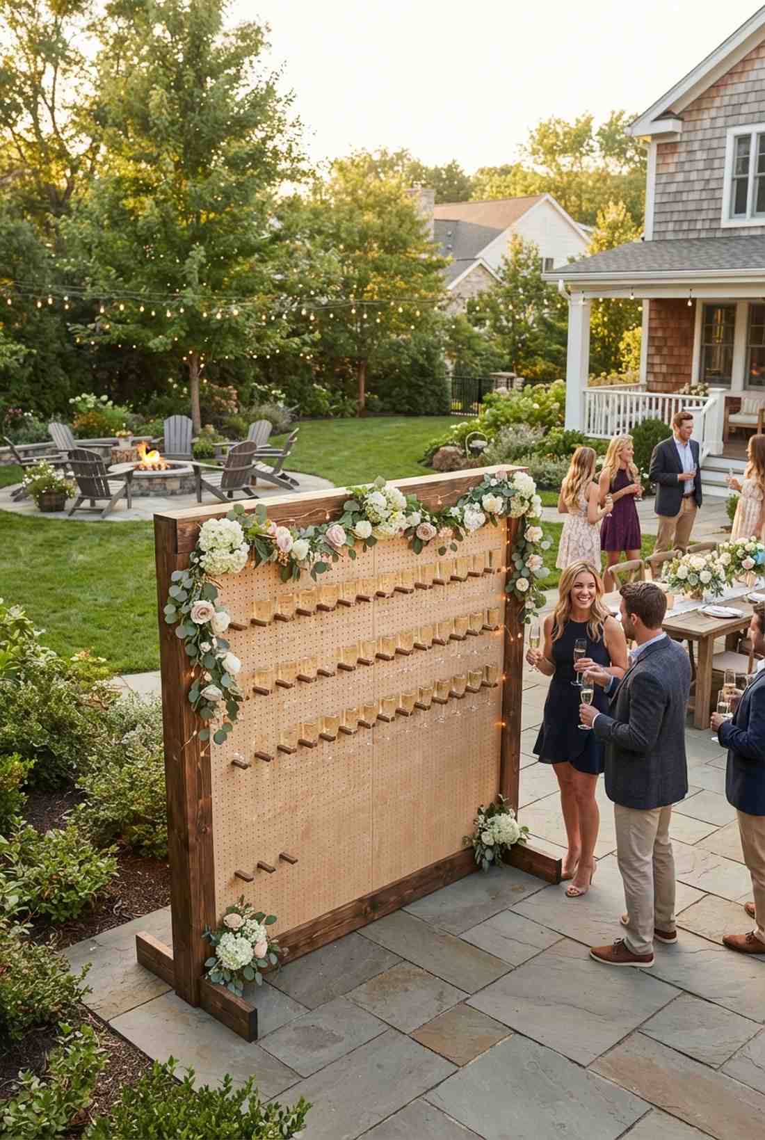 champagne wall installations