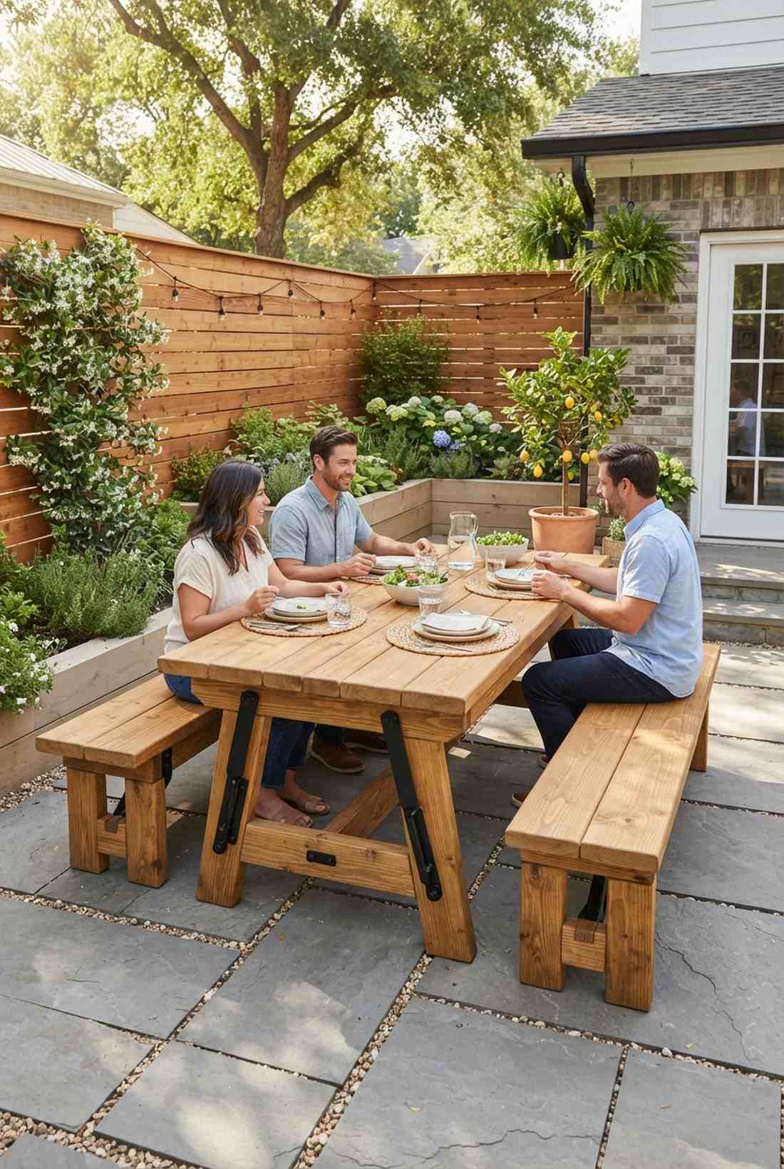 convertible bench to table