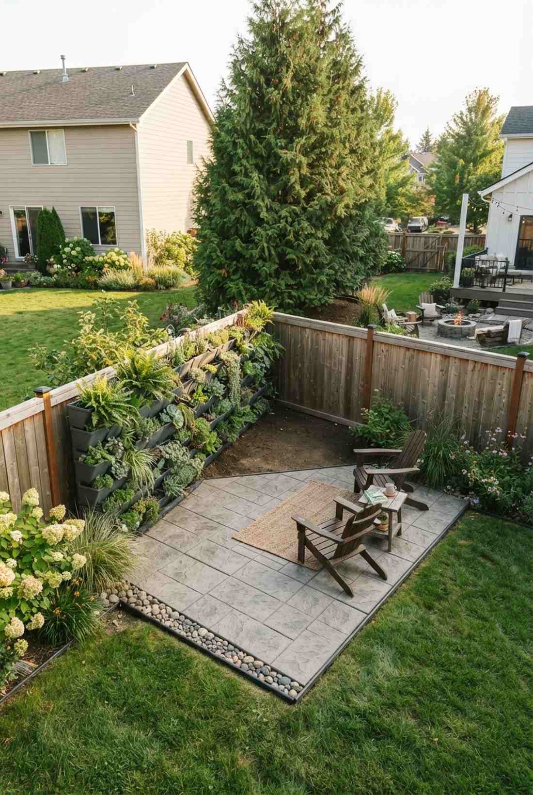 corner angled layout