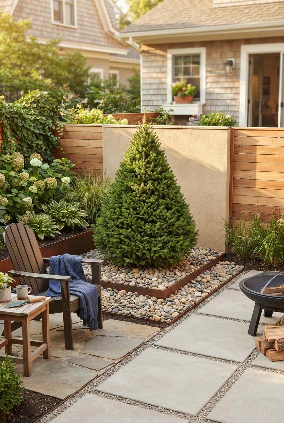 dwarf conifer backbone