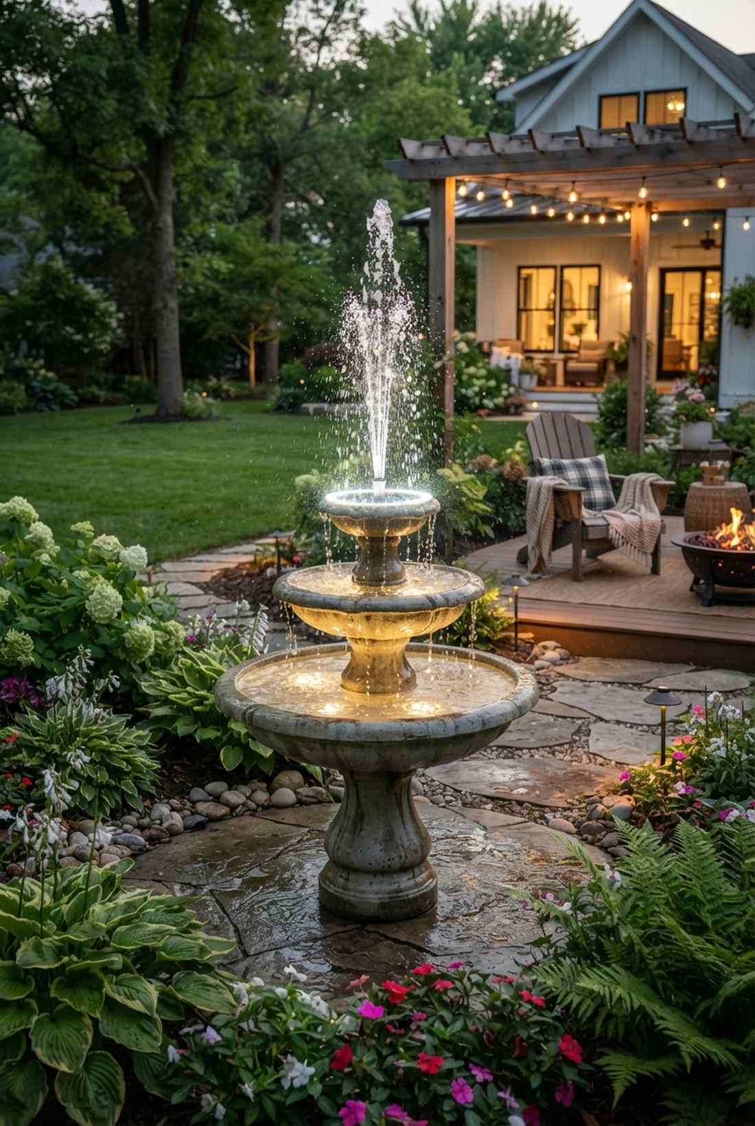 fountain ring lights