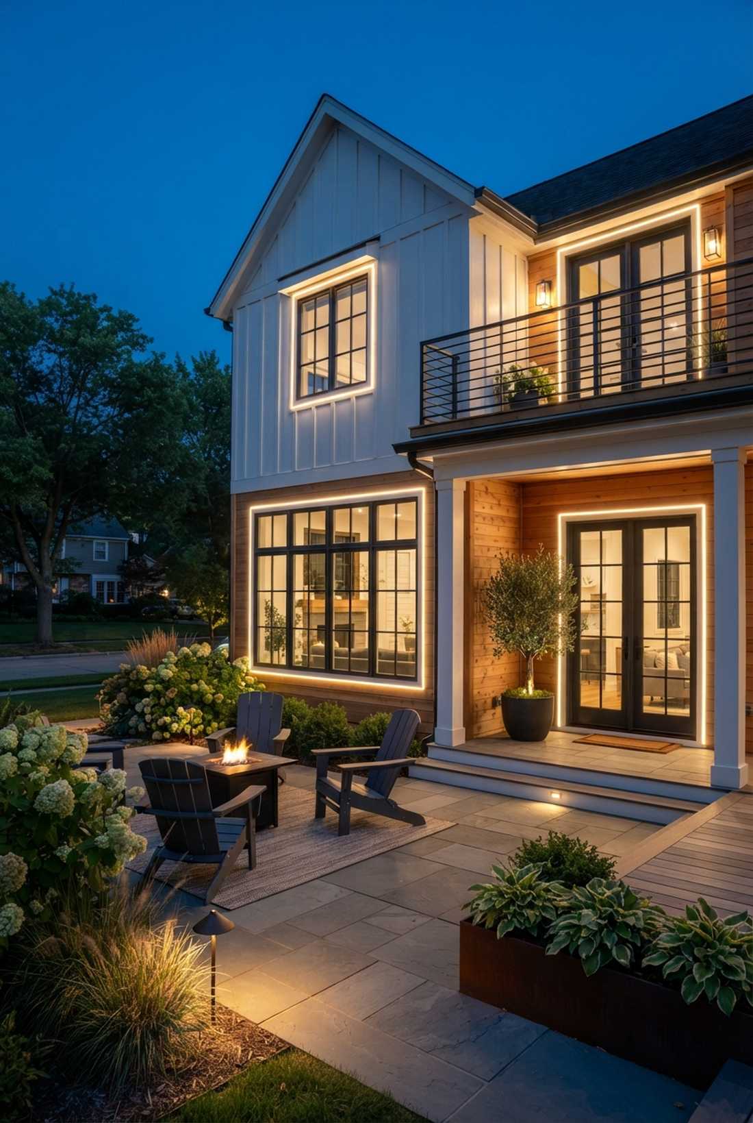 lighted window frame outline