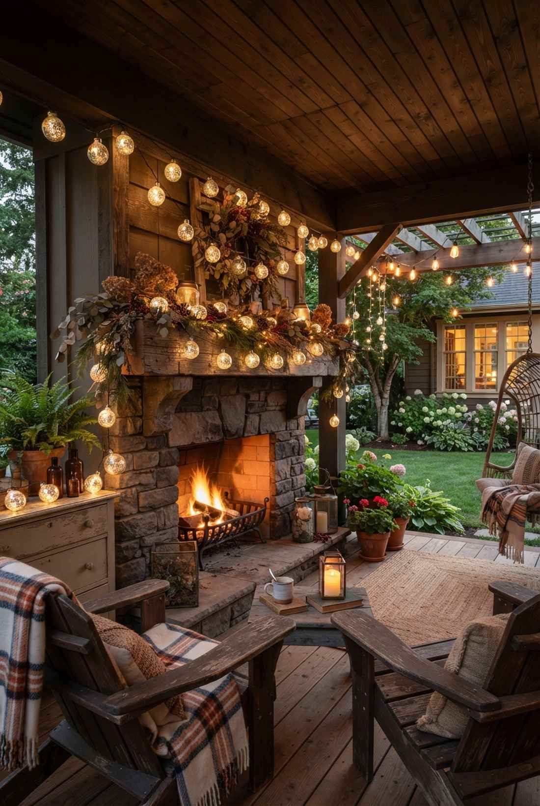 mercury glass string lights