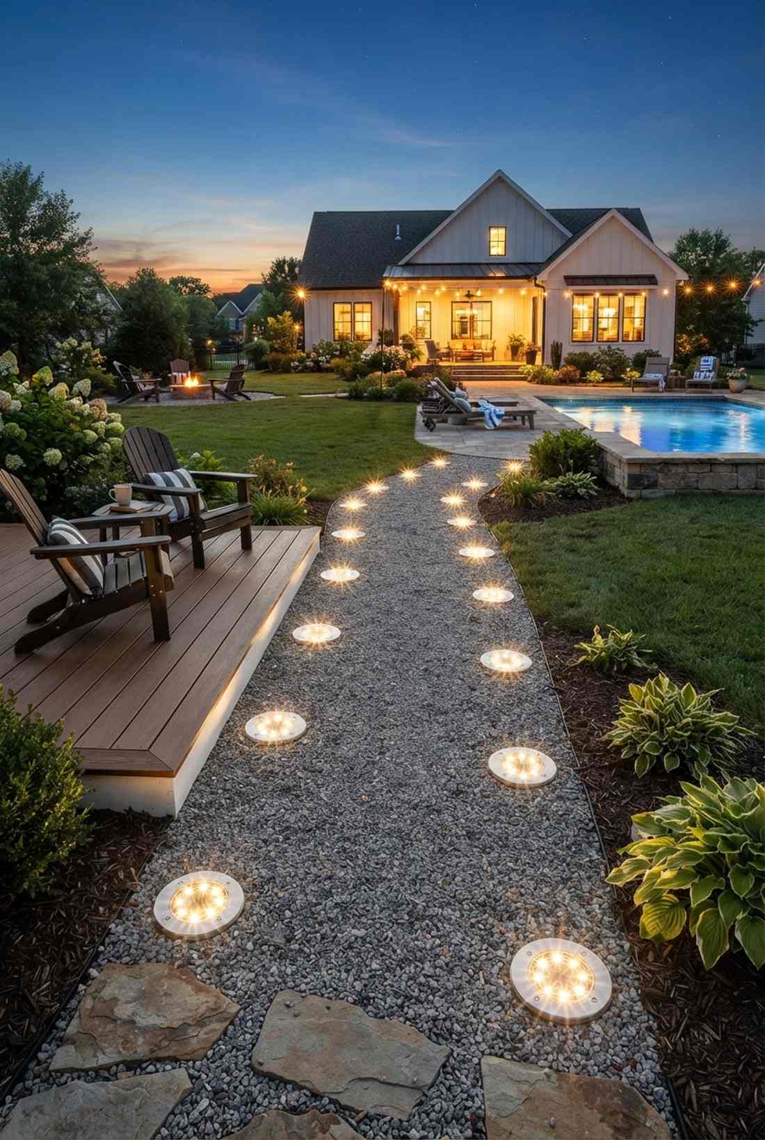 solar disk ground lights