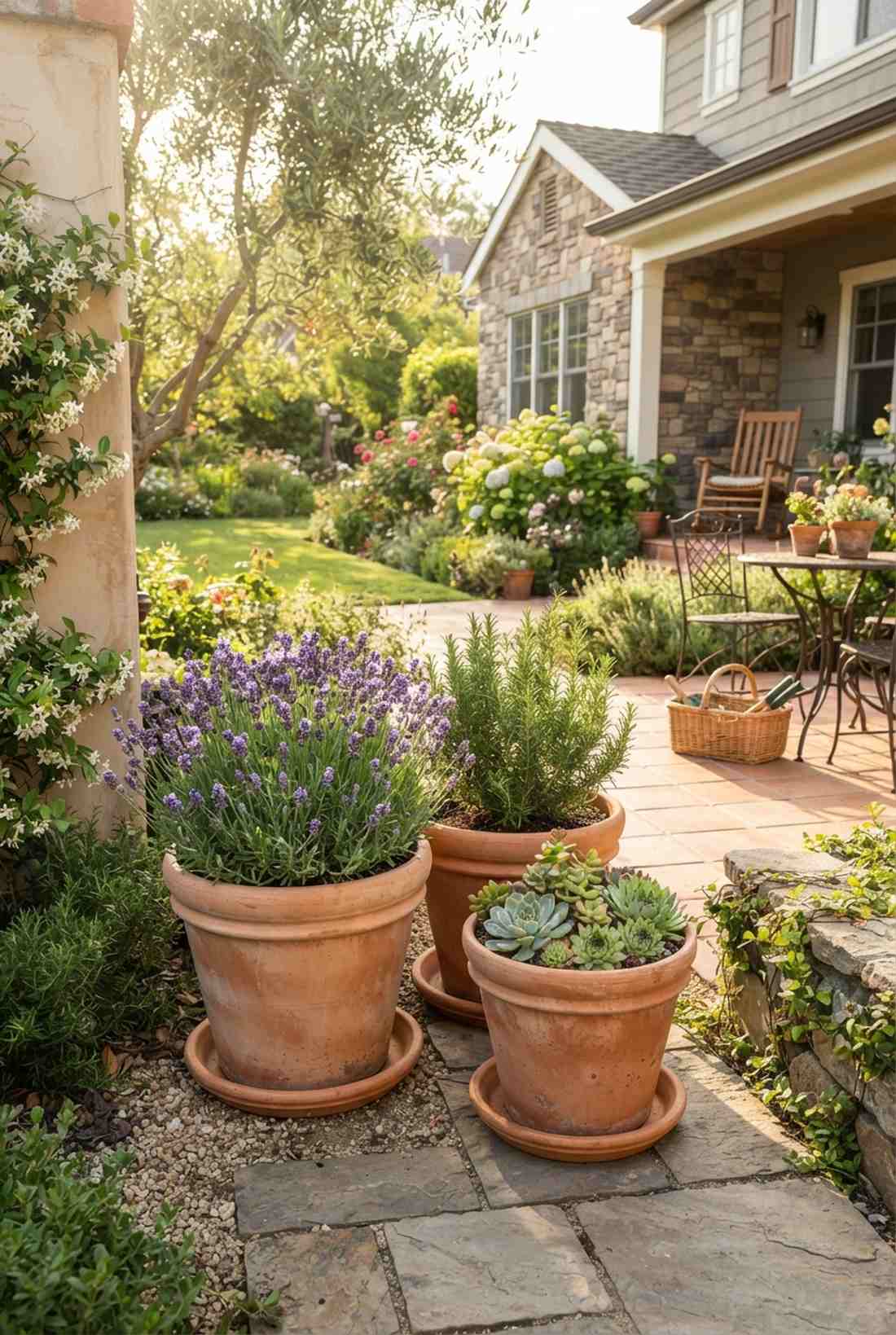 terracotta clay pots