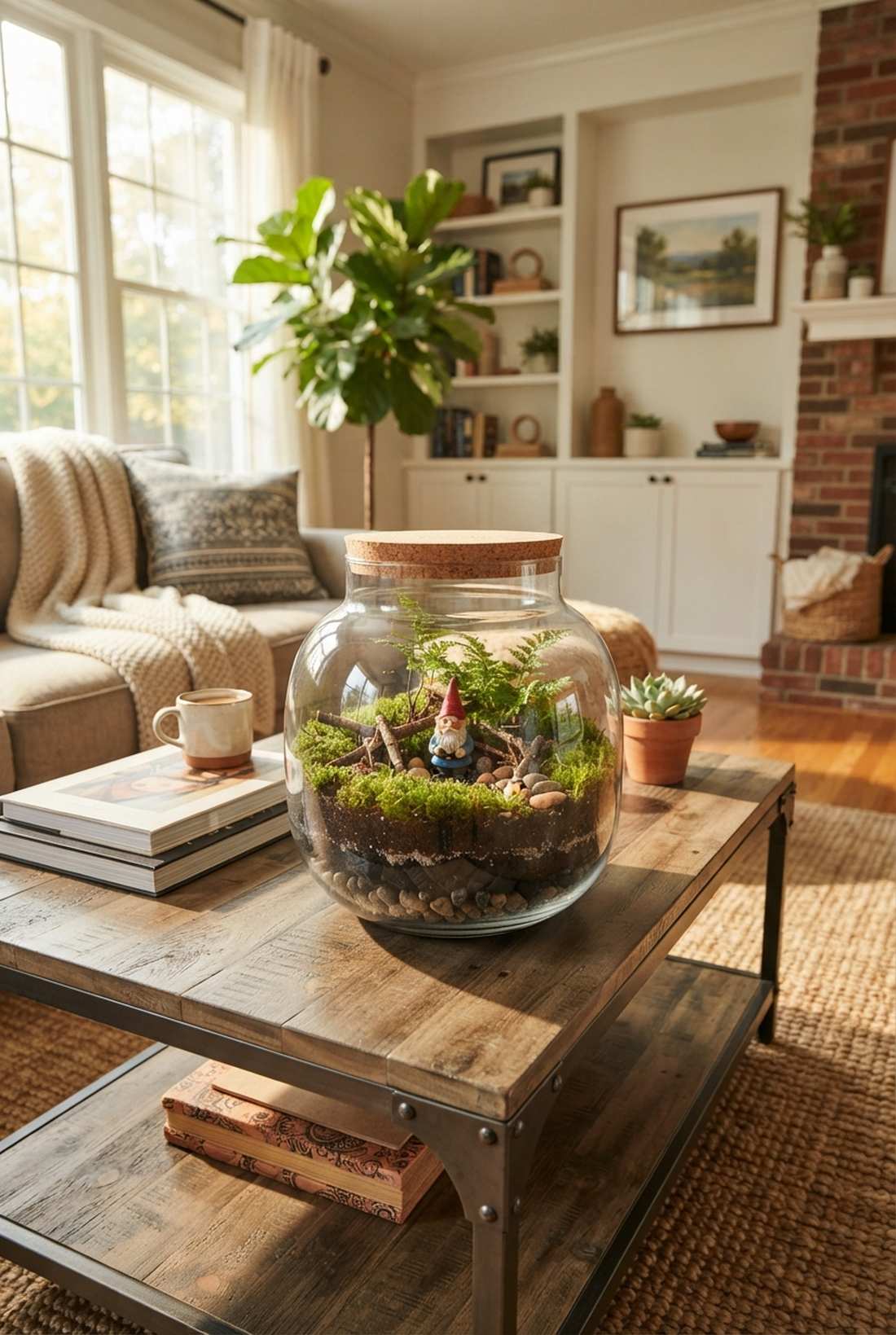 tiny terrarium gnome world