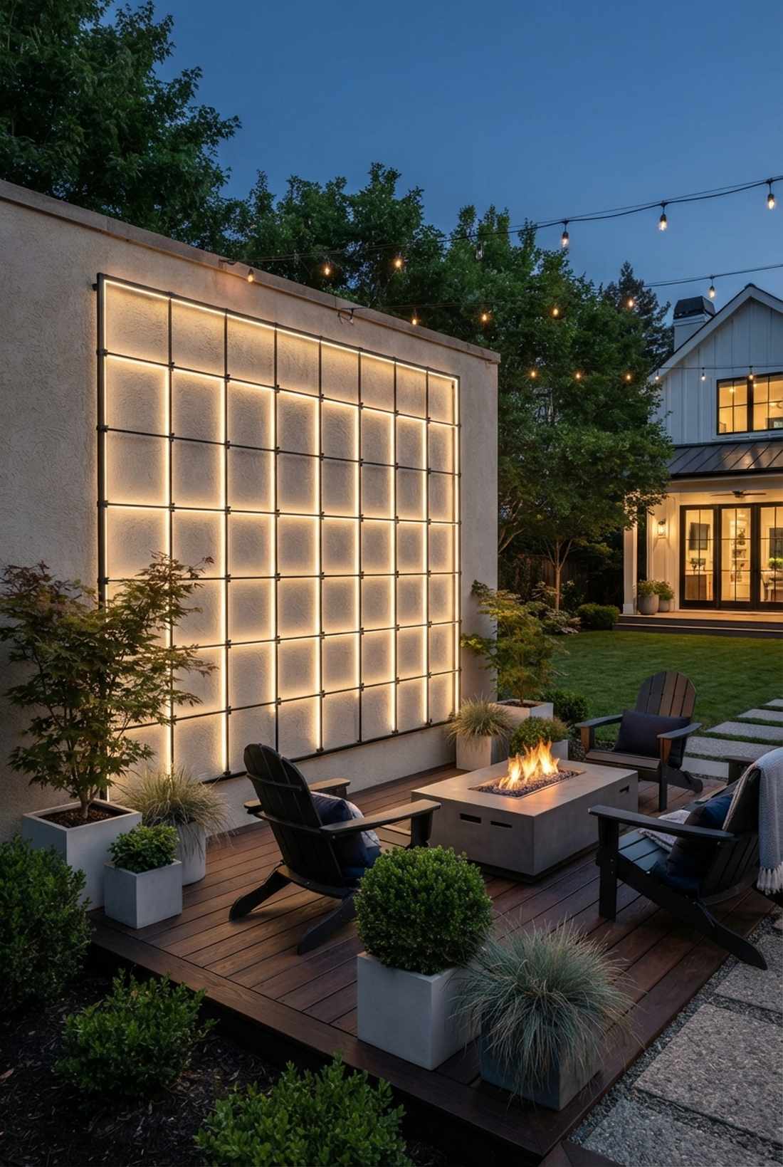 trellis grid pattern